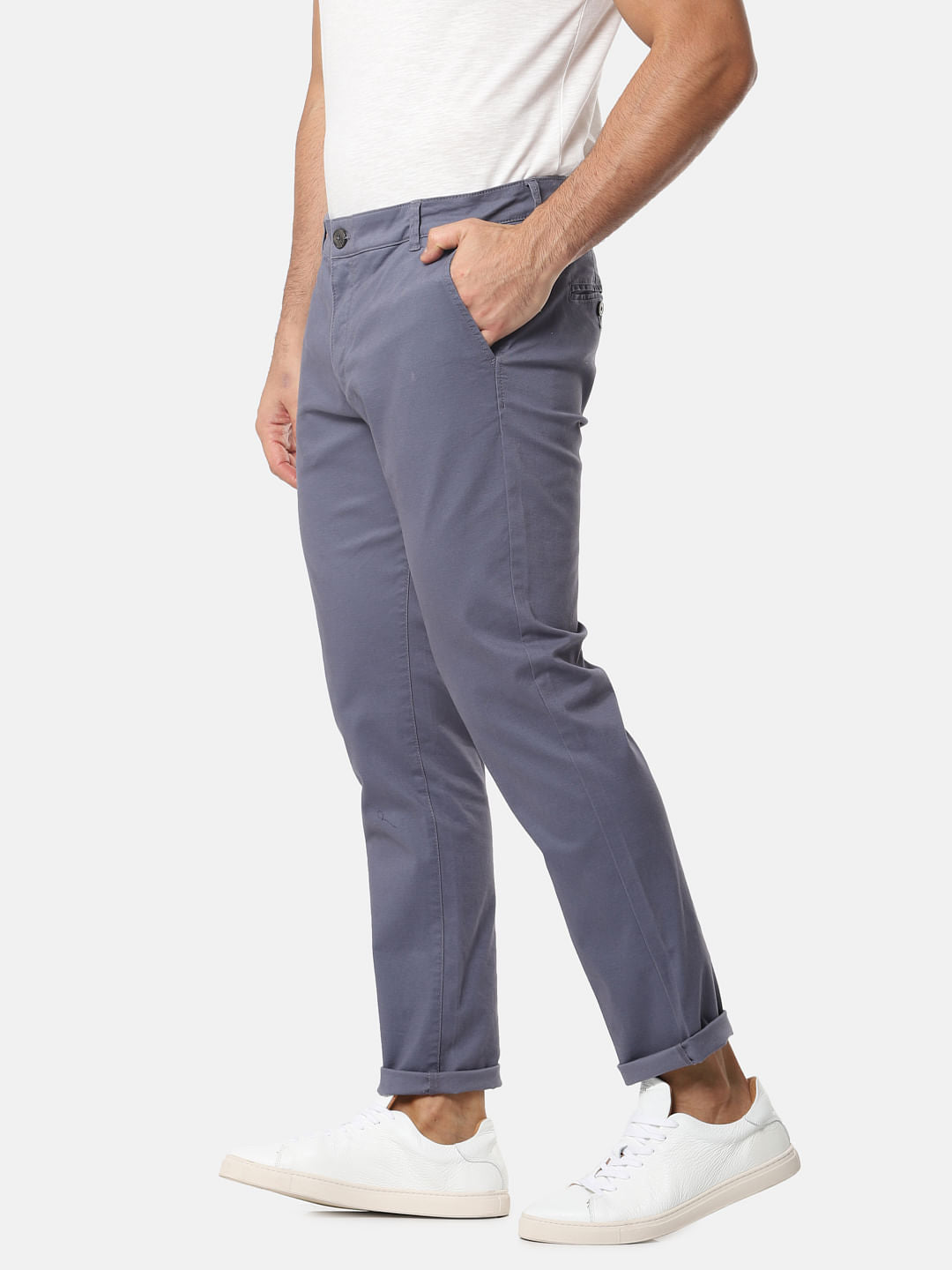 Grey Slim Fit Chinos