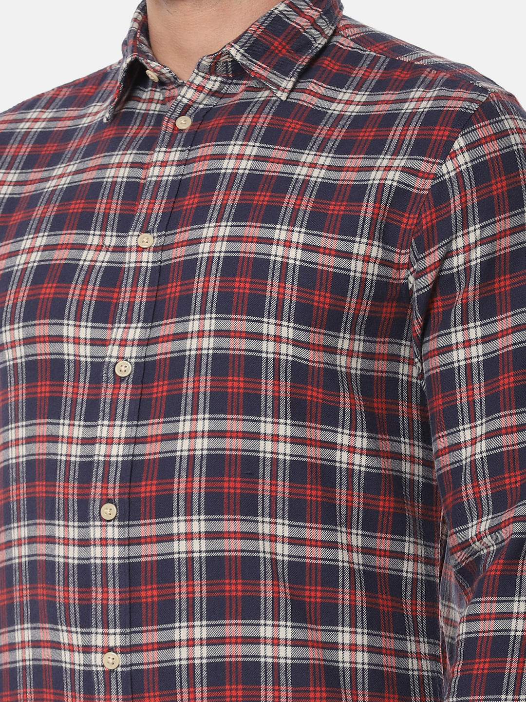 Red Check Full Sleeves Shirt