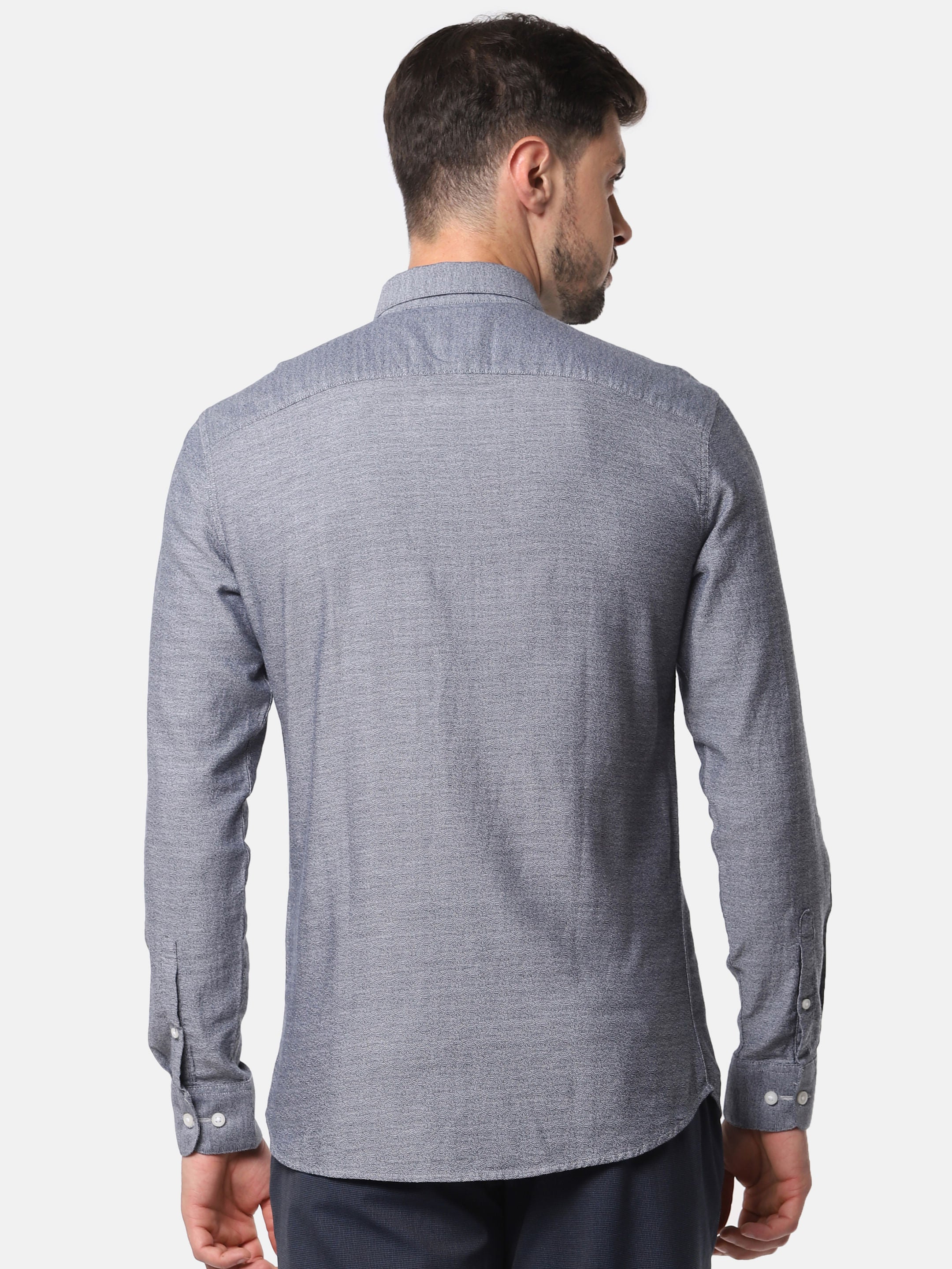 Grey Formal Full Sleeves Shirt