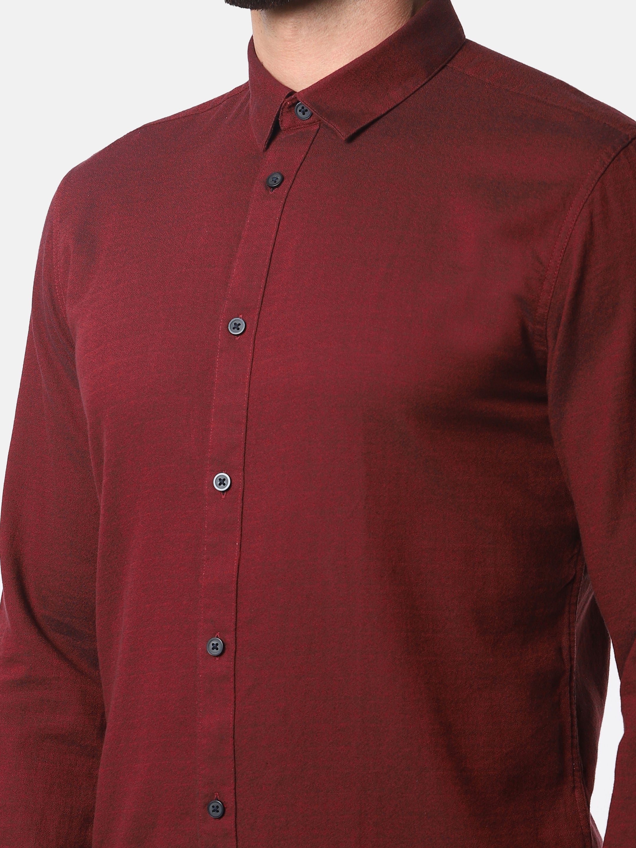 Red Formal Full Sleeves Shirt