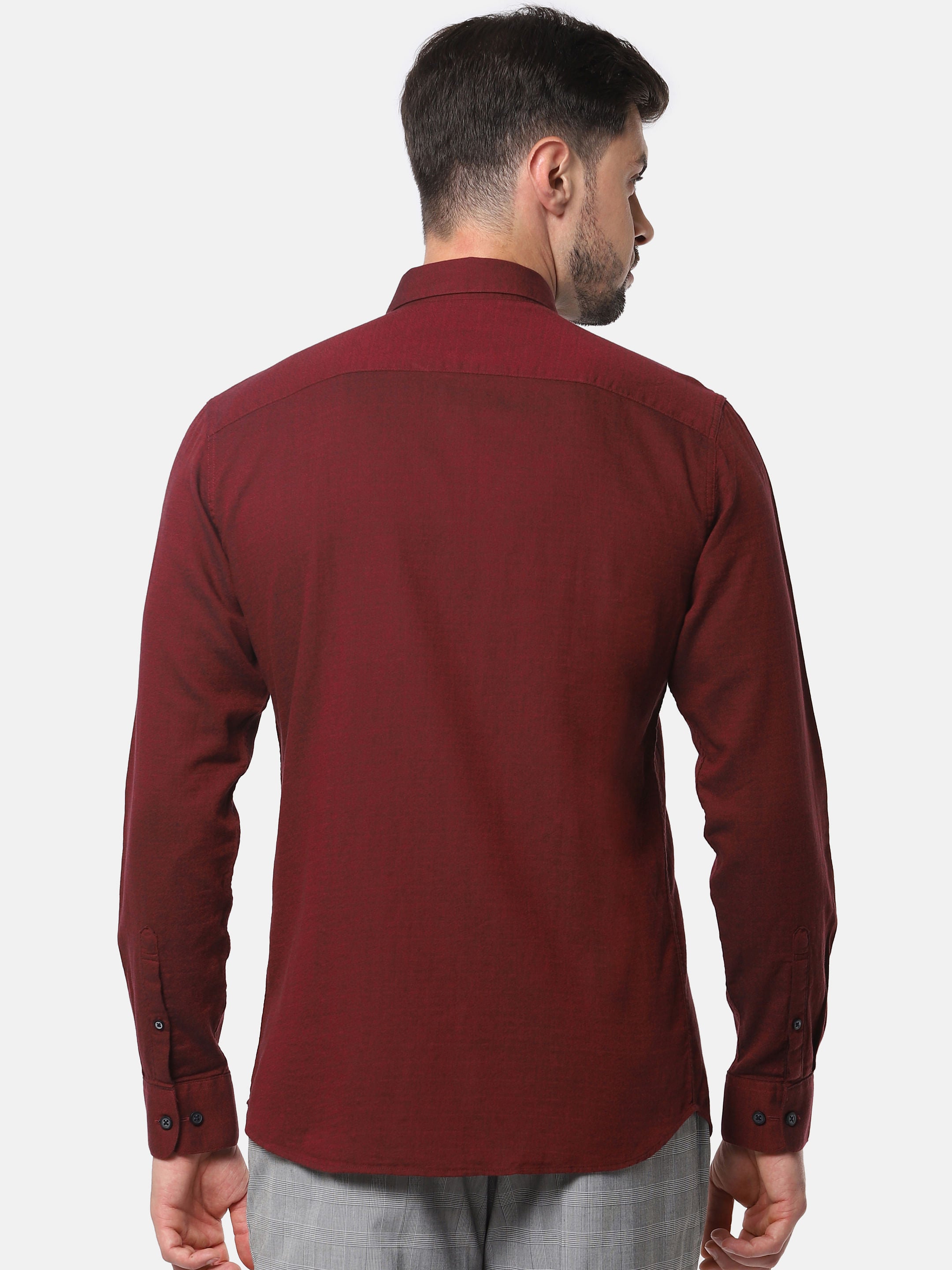 Red Formal Full Sleeves Shirt