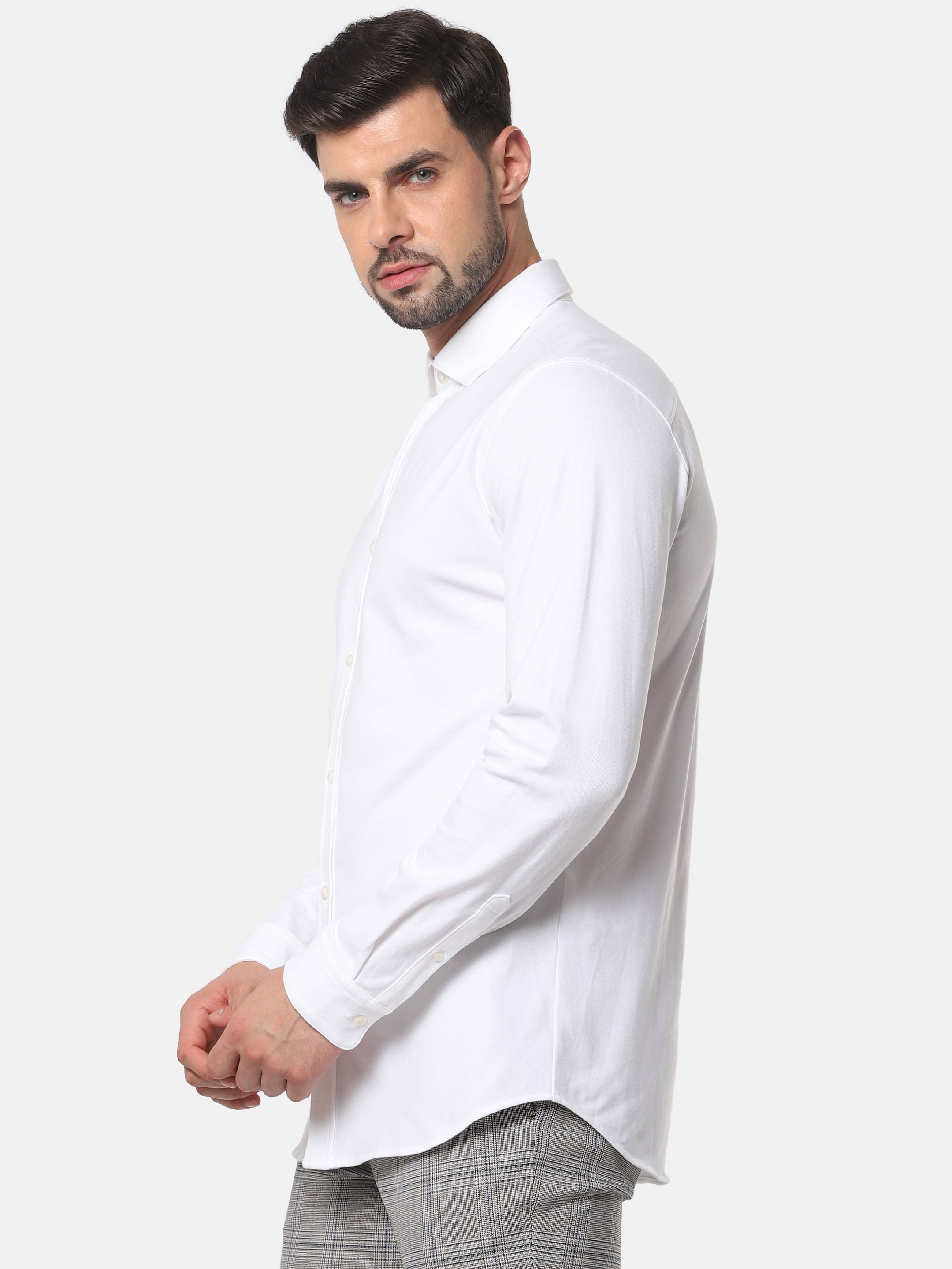 White Full Sleeves Shirt