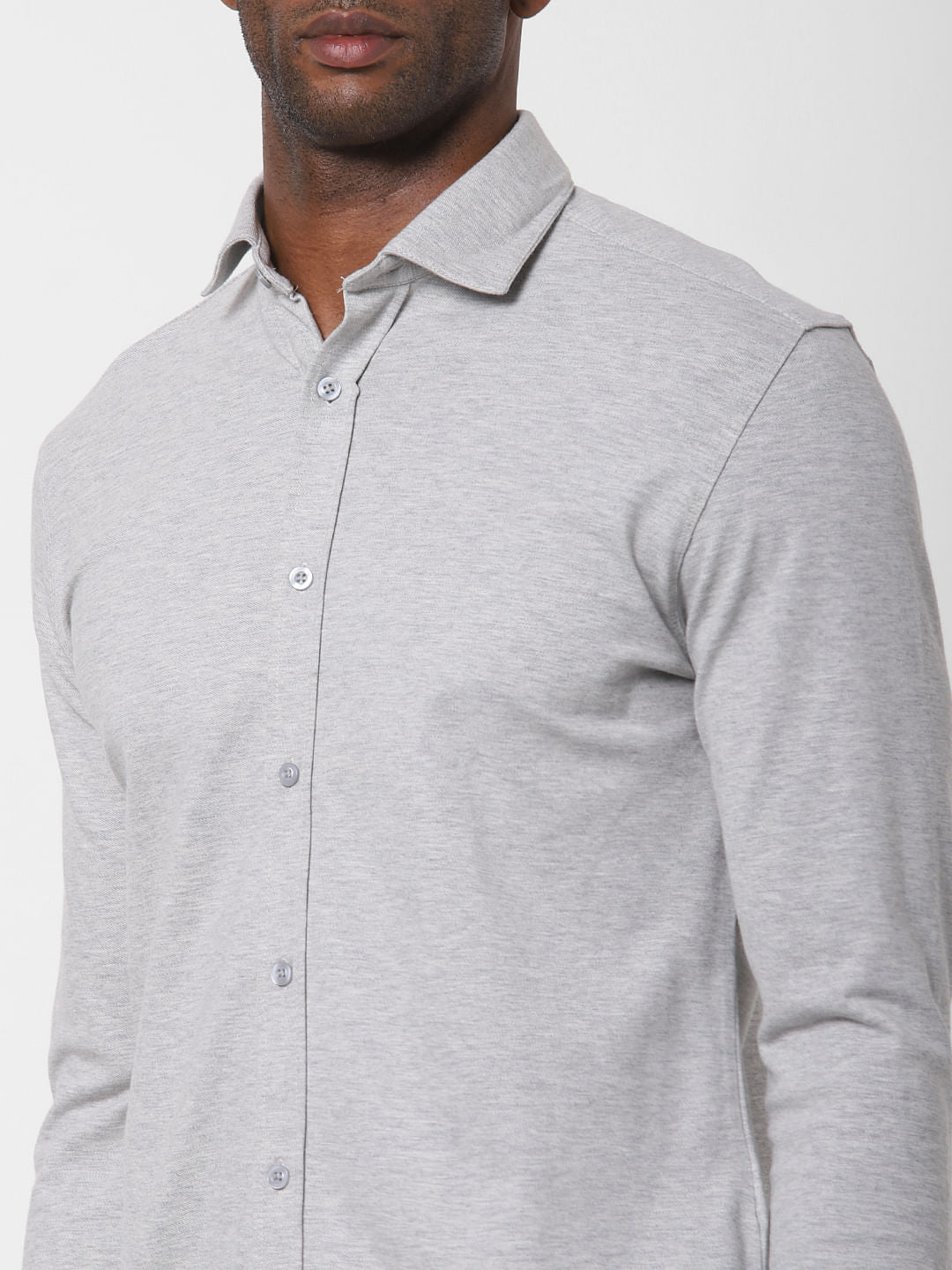 Grey Full Sleeves Shirt