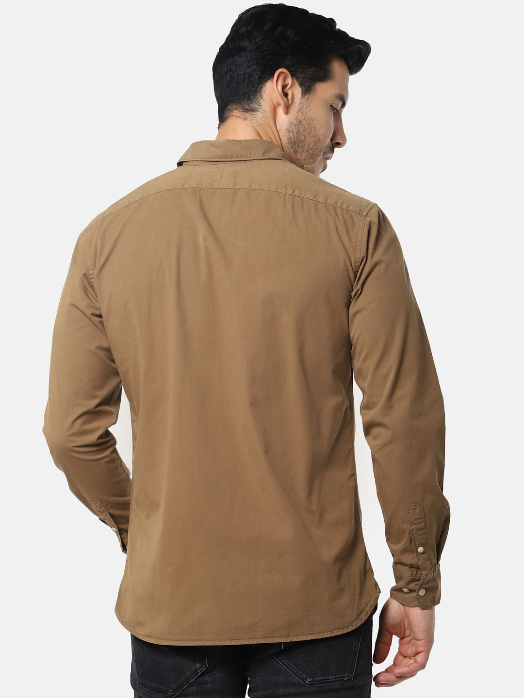 Dark Brown Full Sleeves Shirt