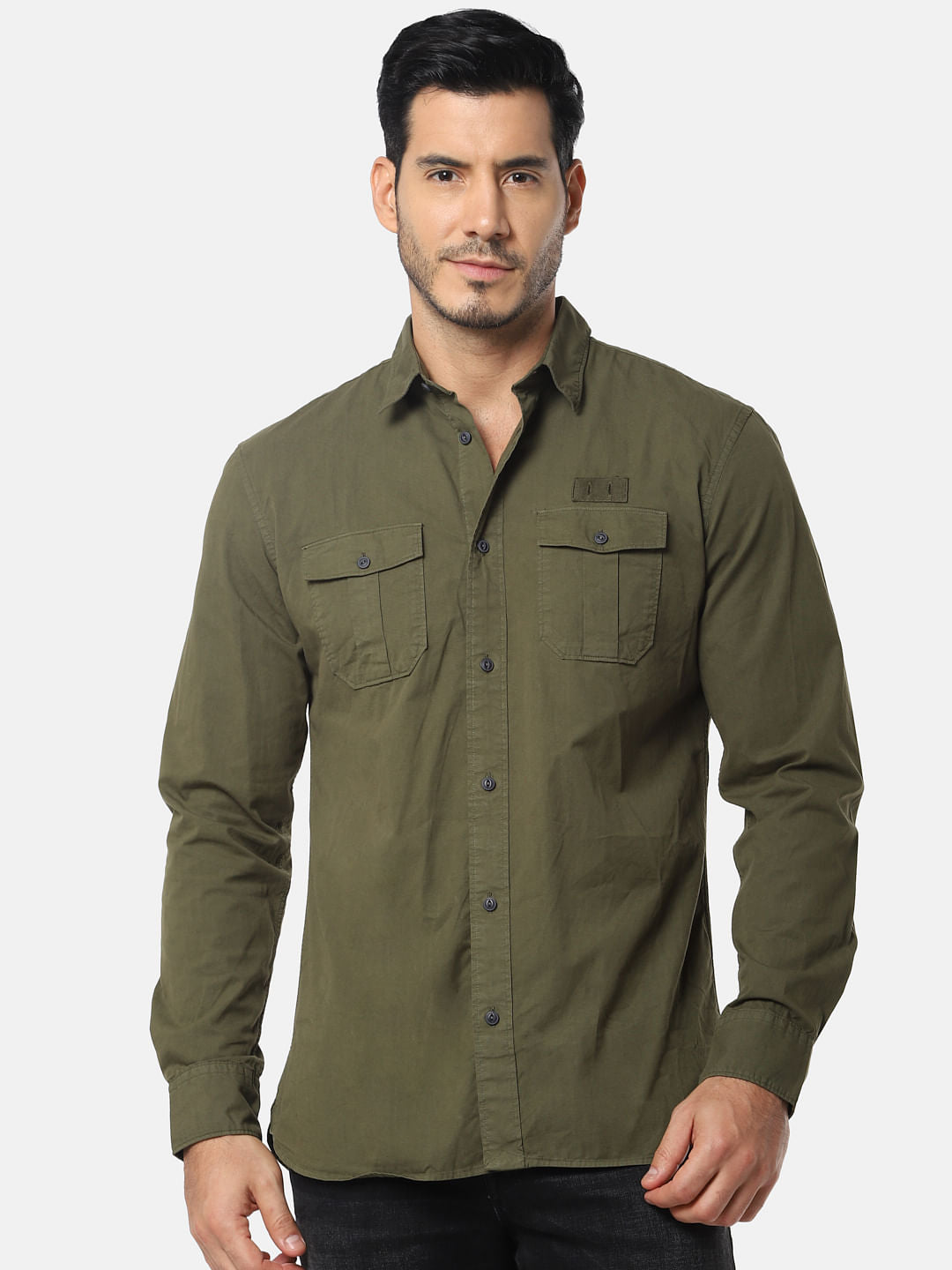 Dark Green Full Sleeves Shirt