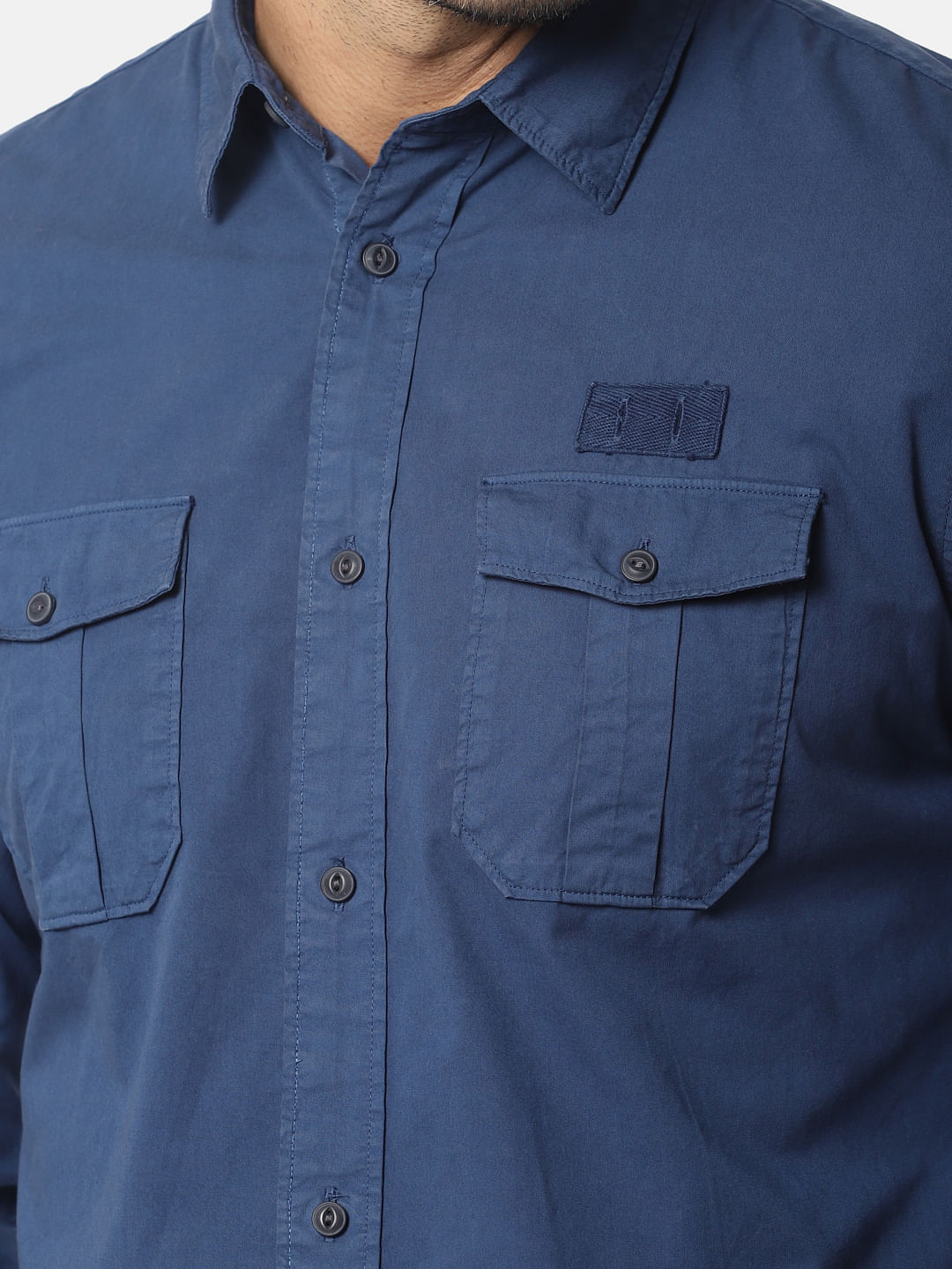 Dark Blue Full Sleeves Shirt