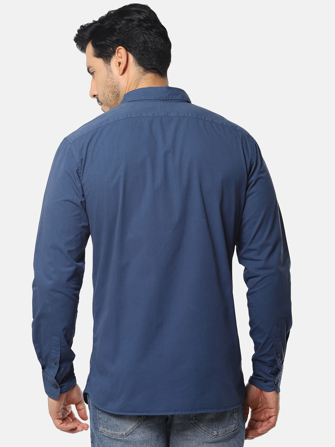 Dark Blue Full Sleeves Shirt