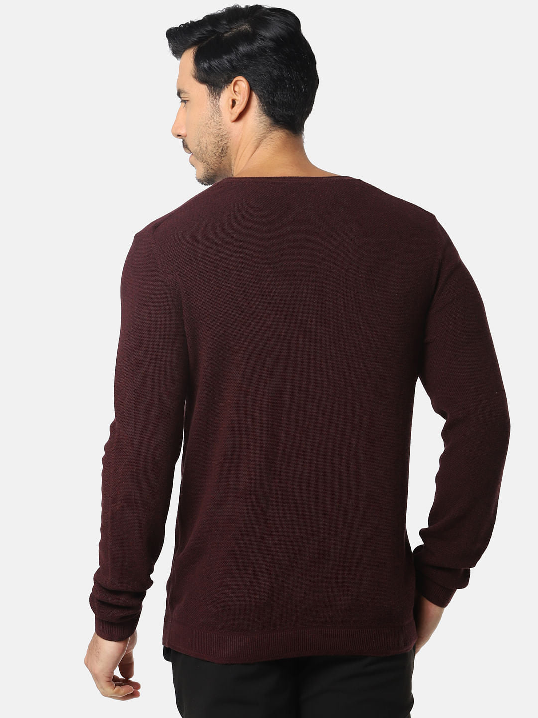 Burgundy Slim Fit Pullover