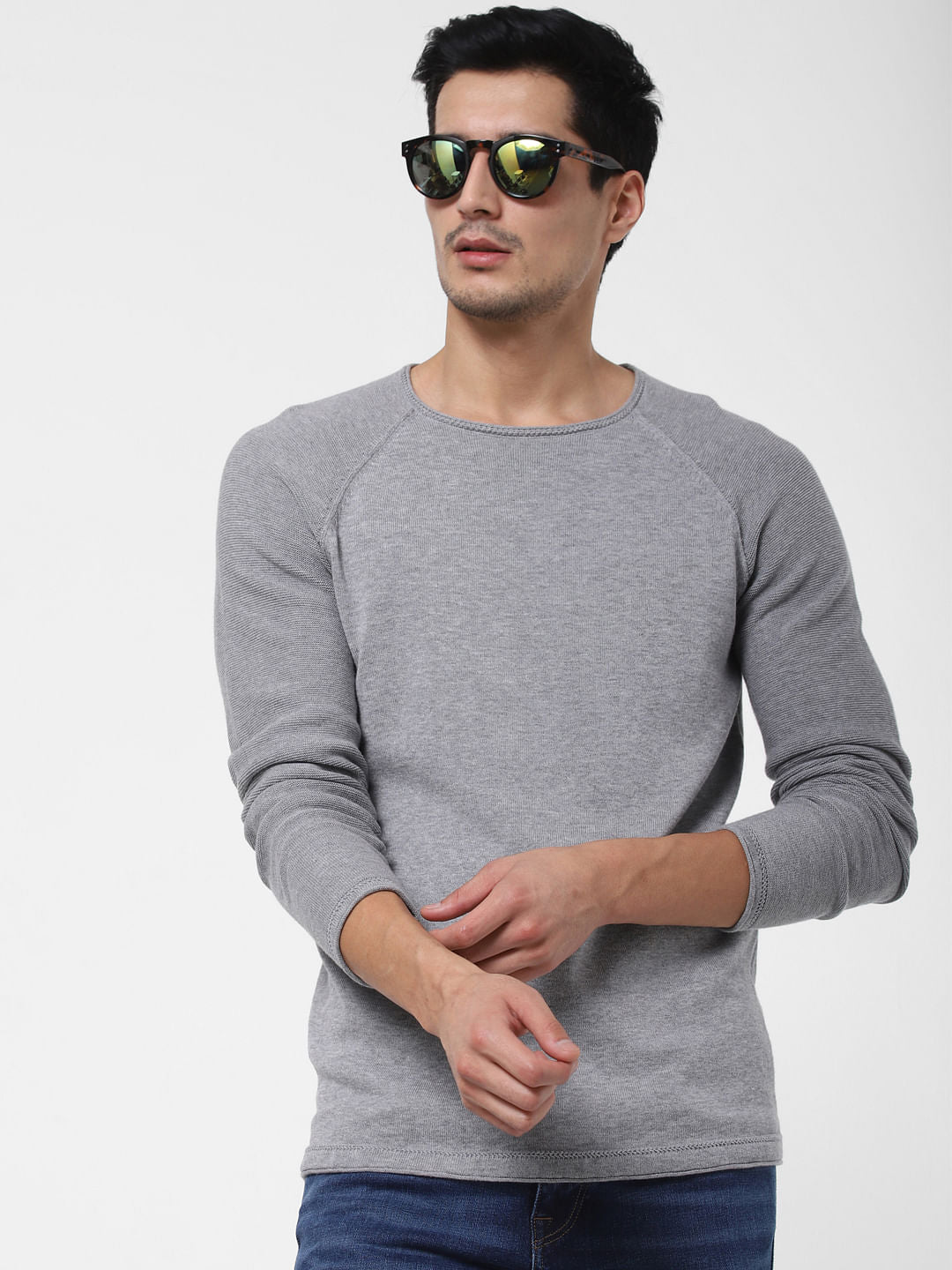 Grey Crew Neck T-Shirt