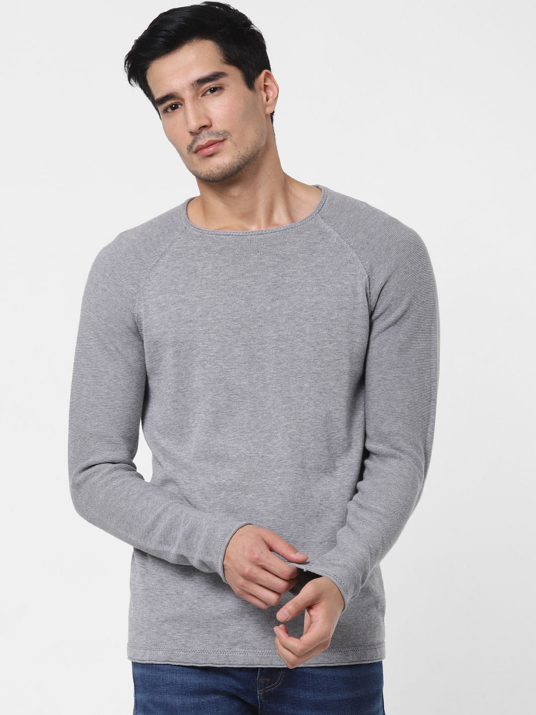 Grey Crew Neck T-Shirt