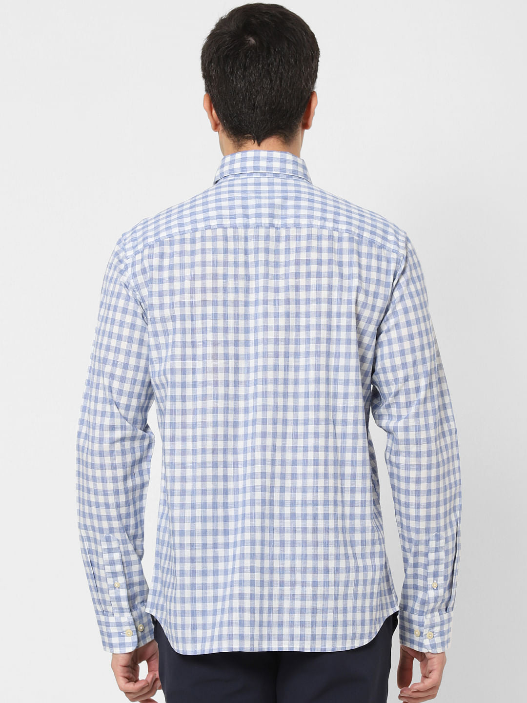 Blue Check Full Sleeves Shirt