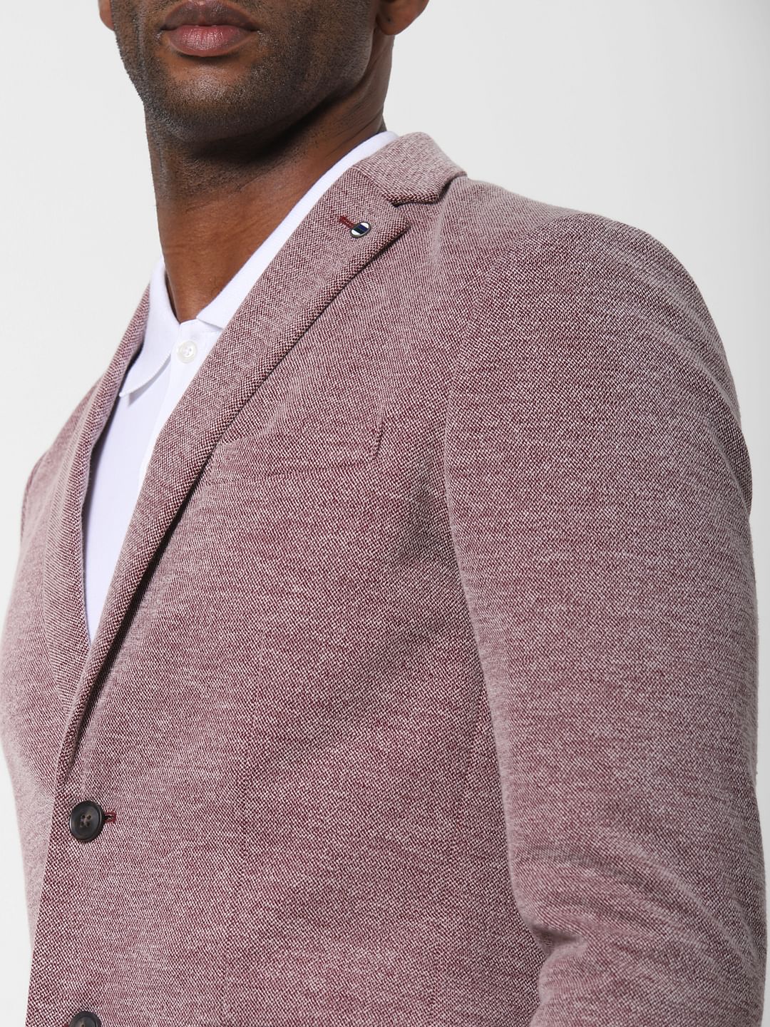 Red Double Button Blazer