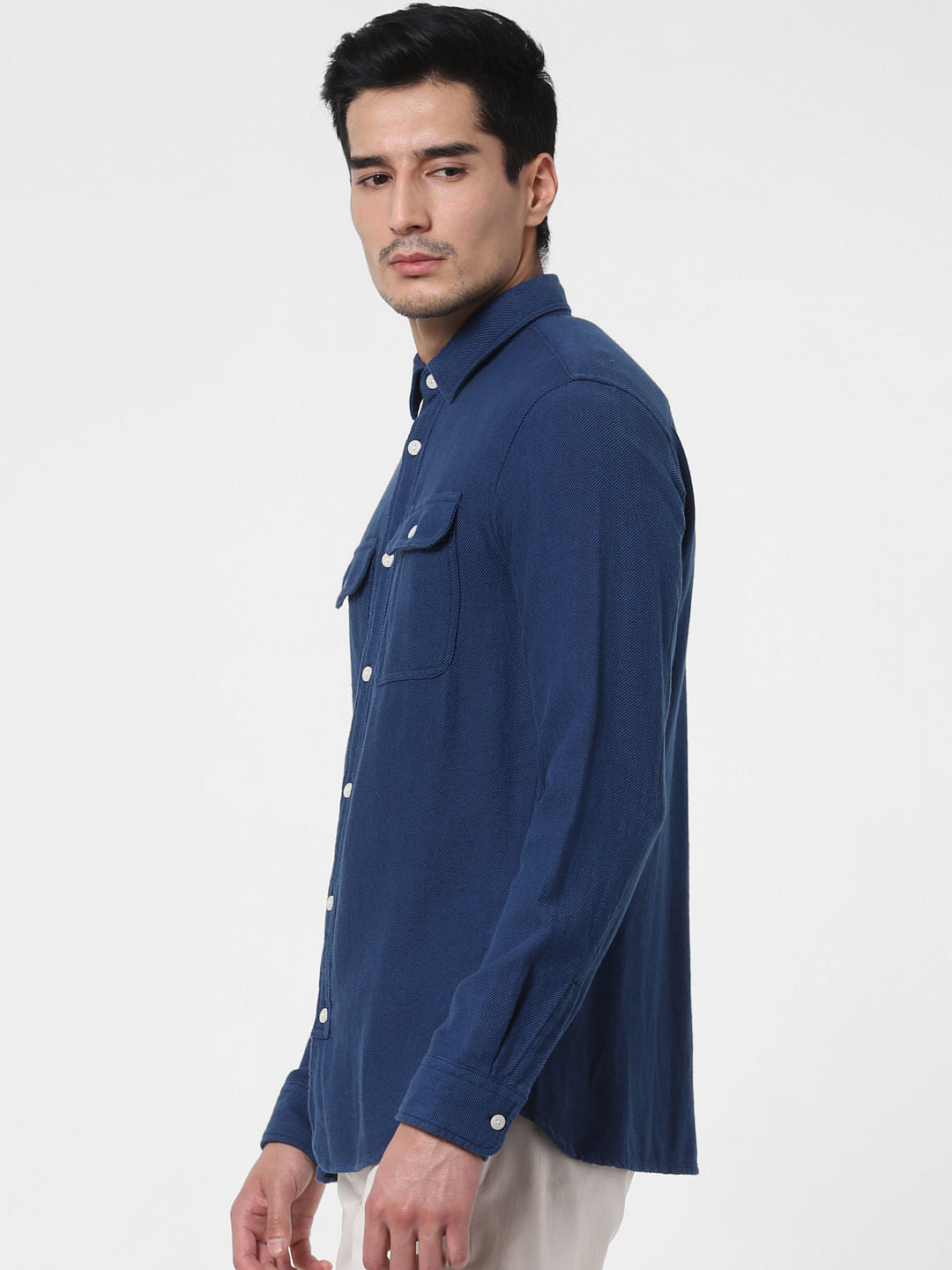 Dark Blue Full Sleeves Shirt