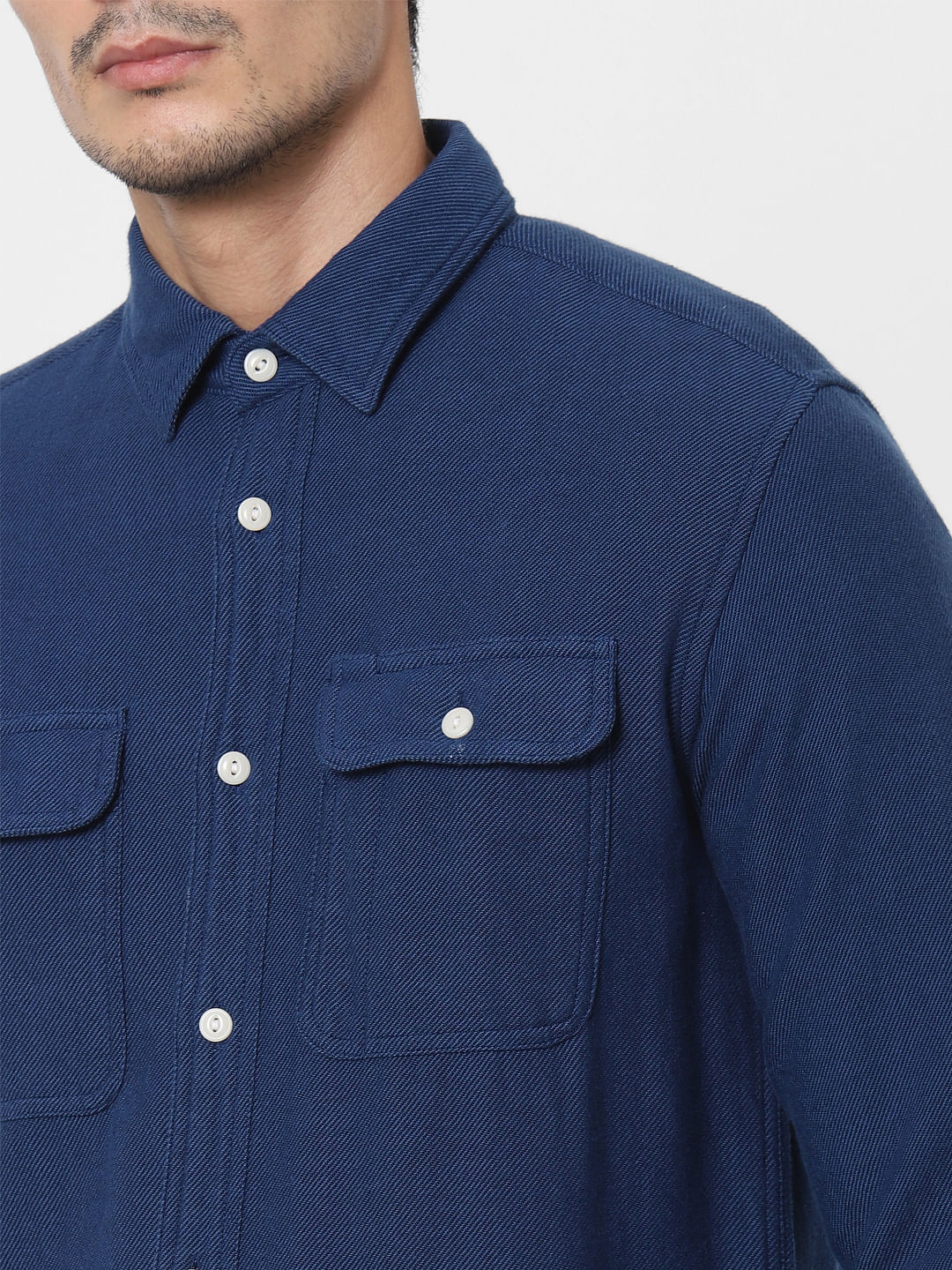 Dark Blue Full Sleeves Shirt