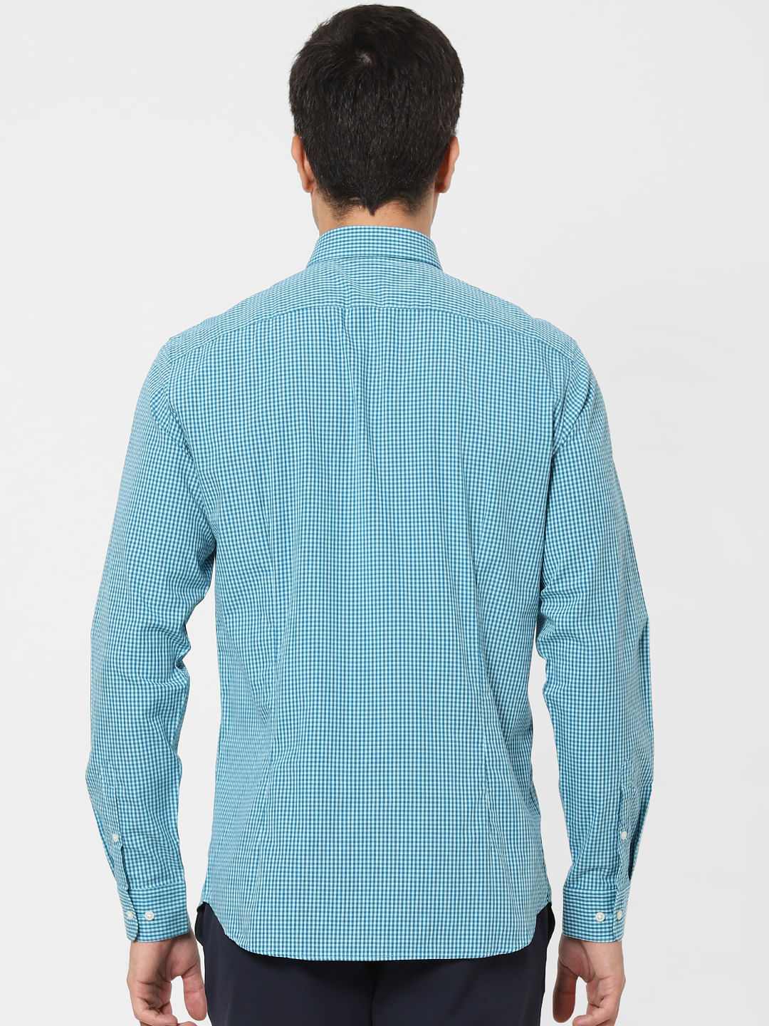 Blue Check Full Sleeves Shirt
