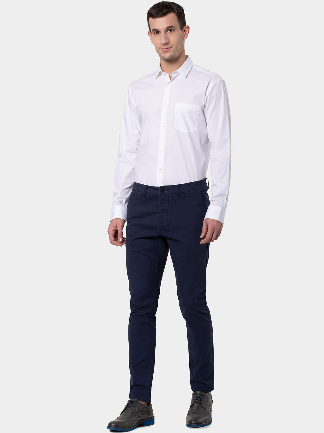 White Formal Full Sleeves Shirt