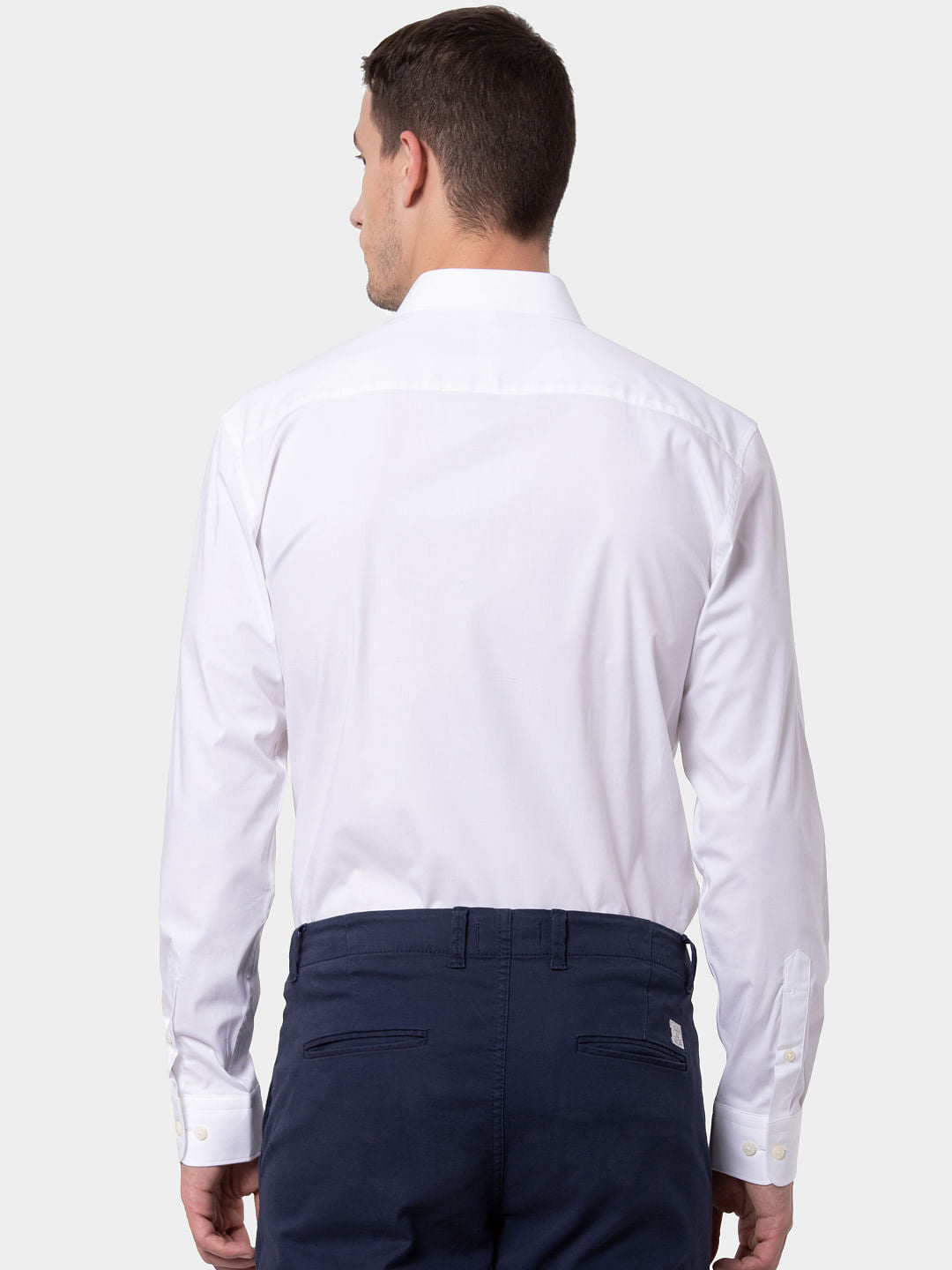 White Formal Full Sleeves Shirt