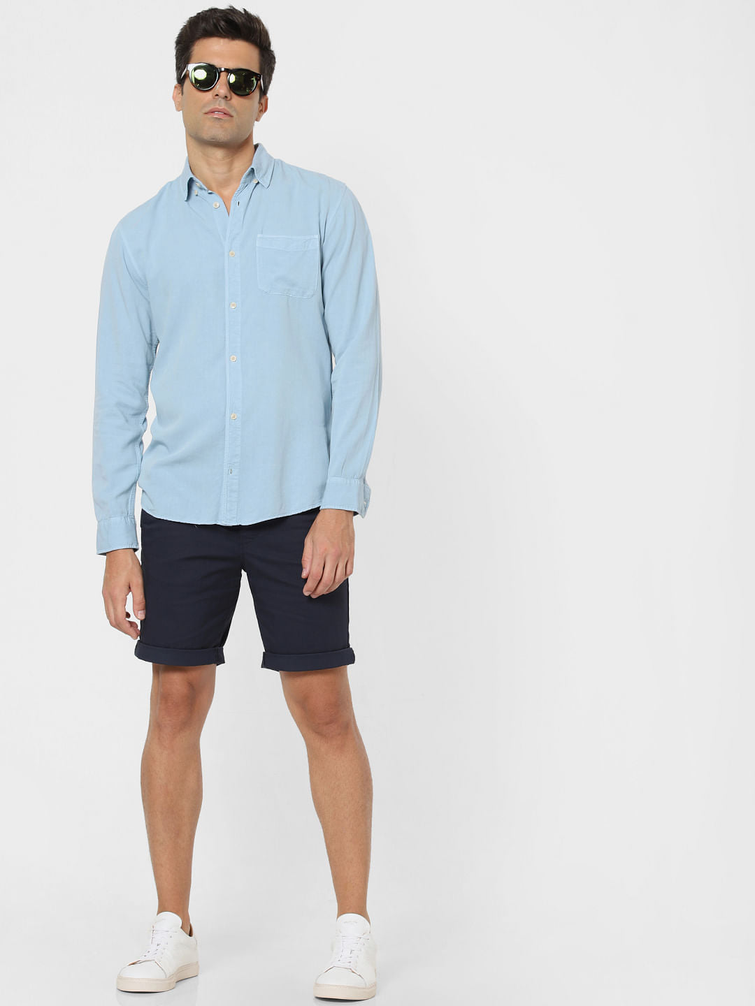 Pastel Blue Full Sleeves Shirt