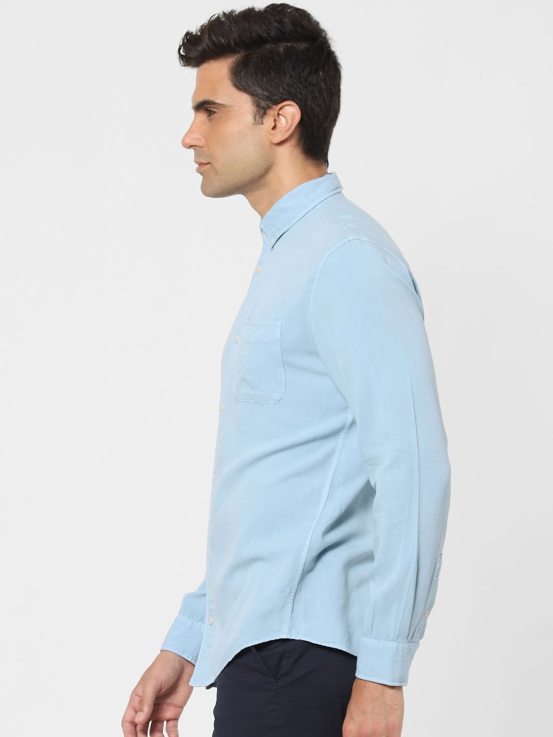 Pastel Blue Full Sleeves Shirt