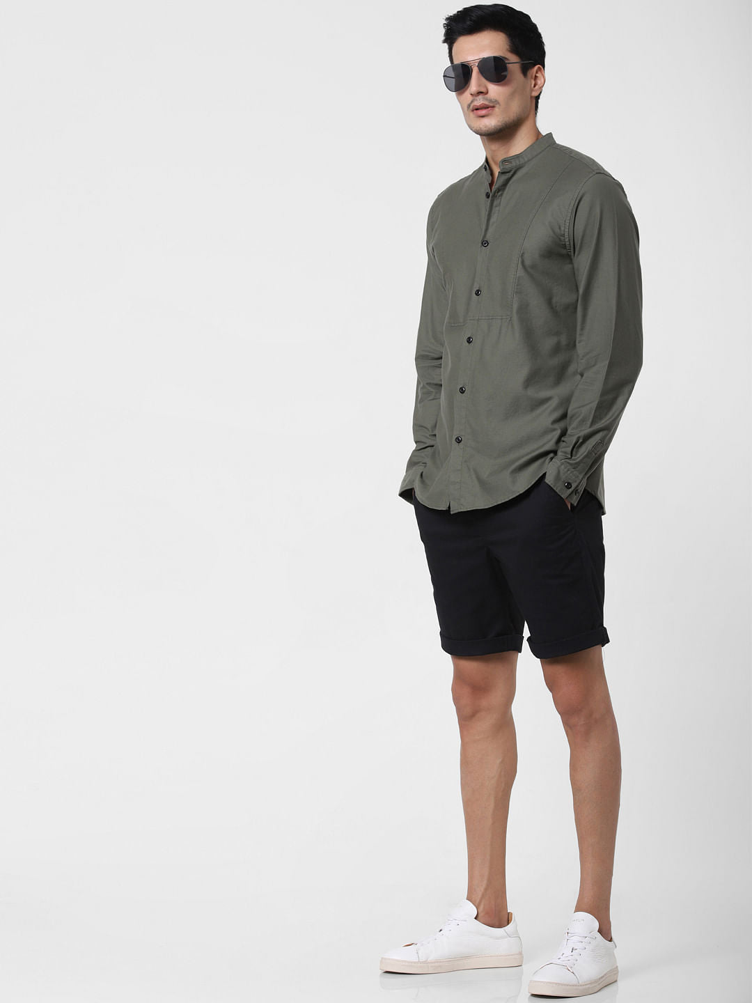 Olive Full Sleeves Shirt
