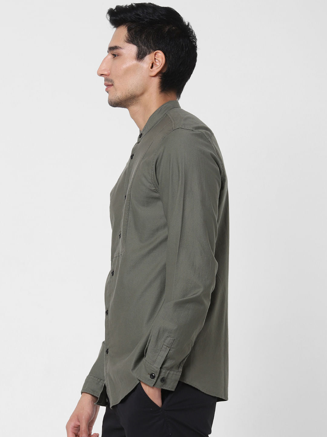 Olive Full Sleeves Shirt
