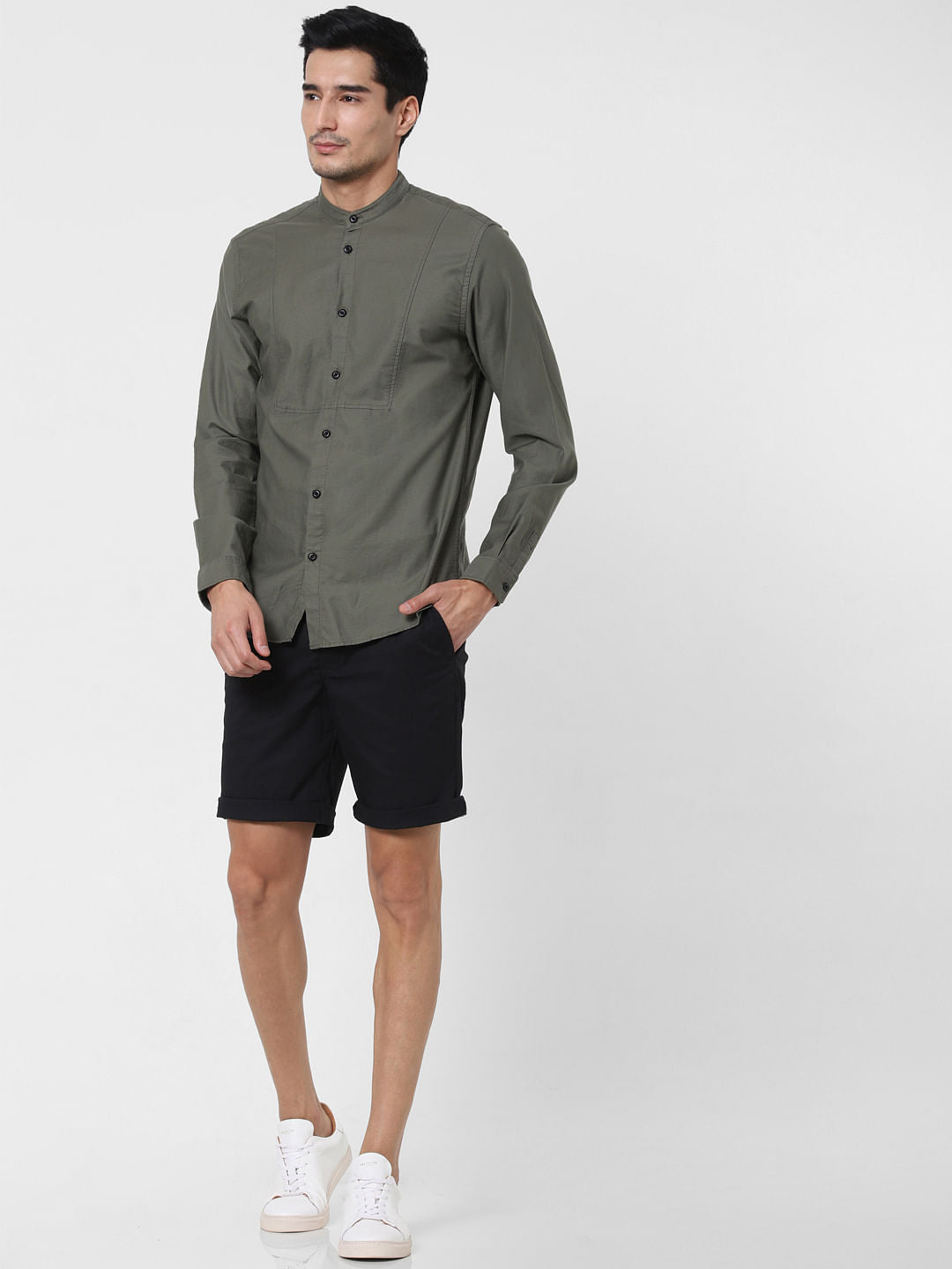 Olive Full Sleeves Shirt
