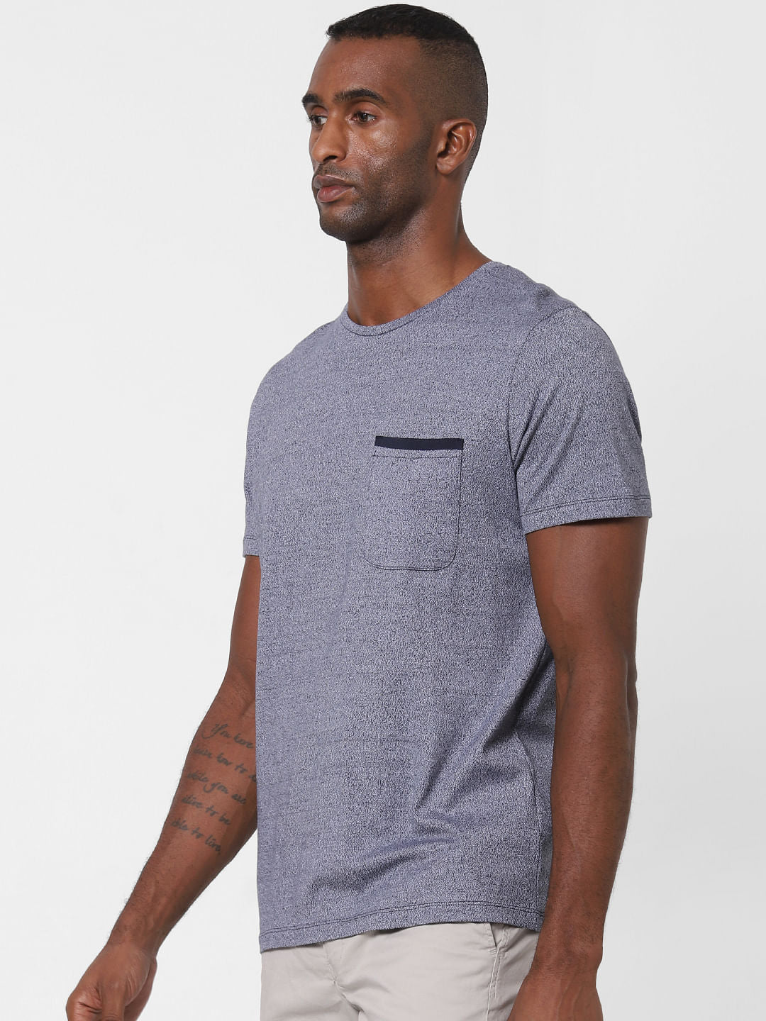 Blue Crew Neck T-Shirt
