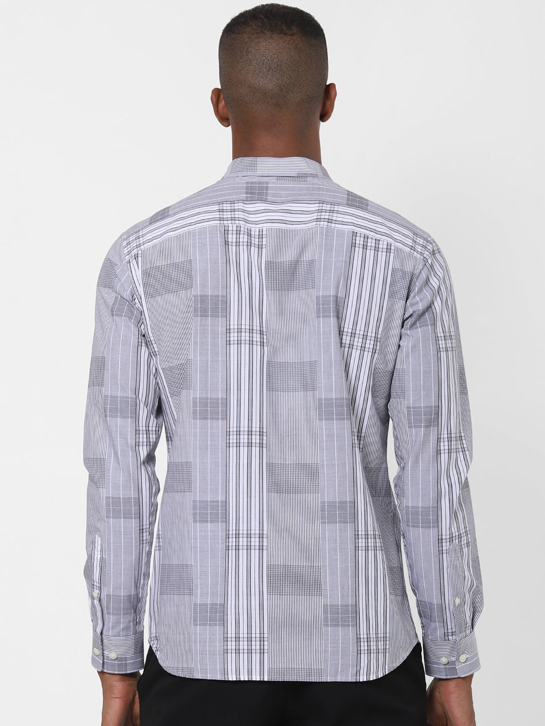 Black Check Full Sleeves Shirt