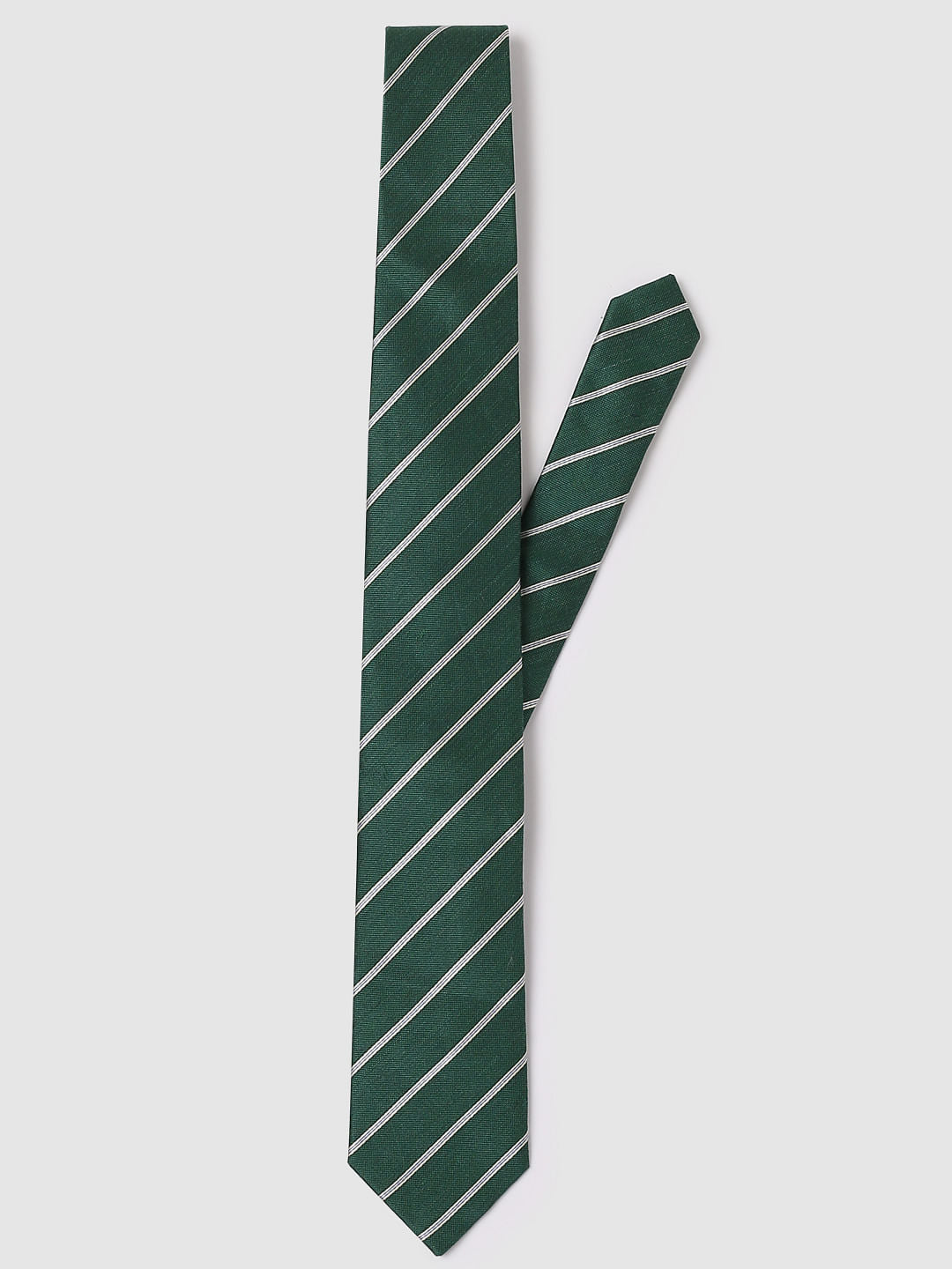 Green Striped Tie