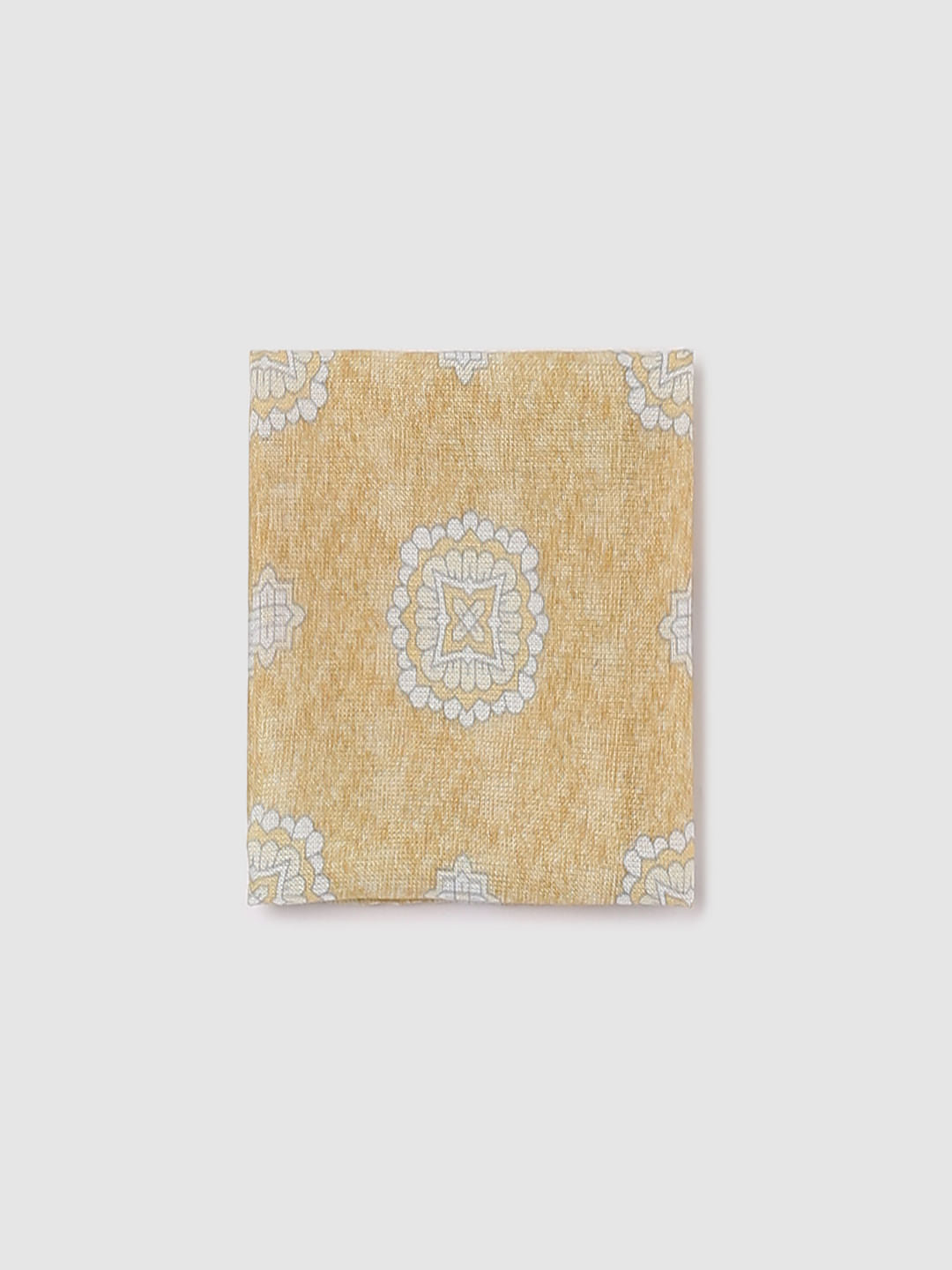 Brown Linen Pocket Square