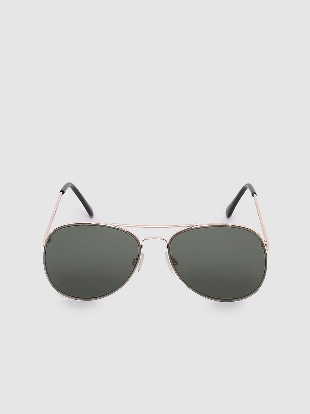 Green Oval Sunglasses