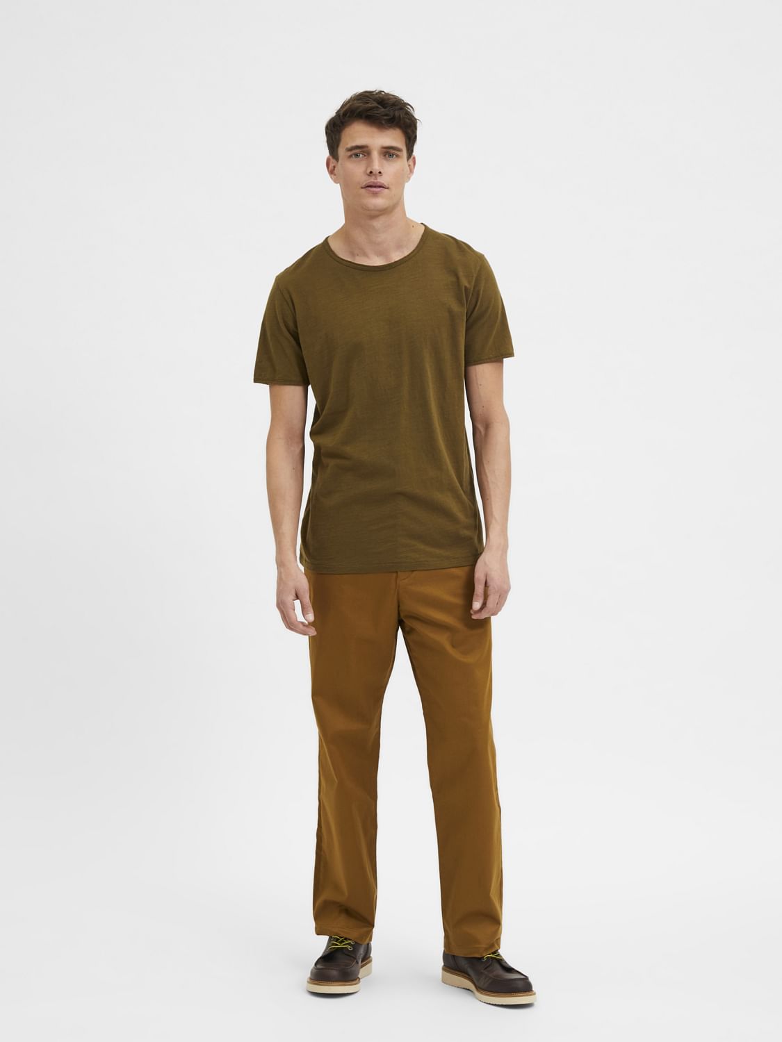 Olive Crew Neck T-Shirt