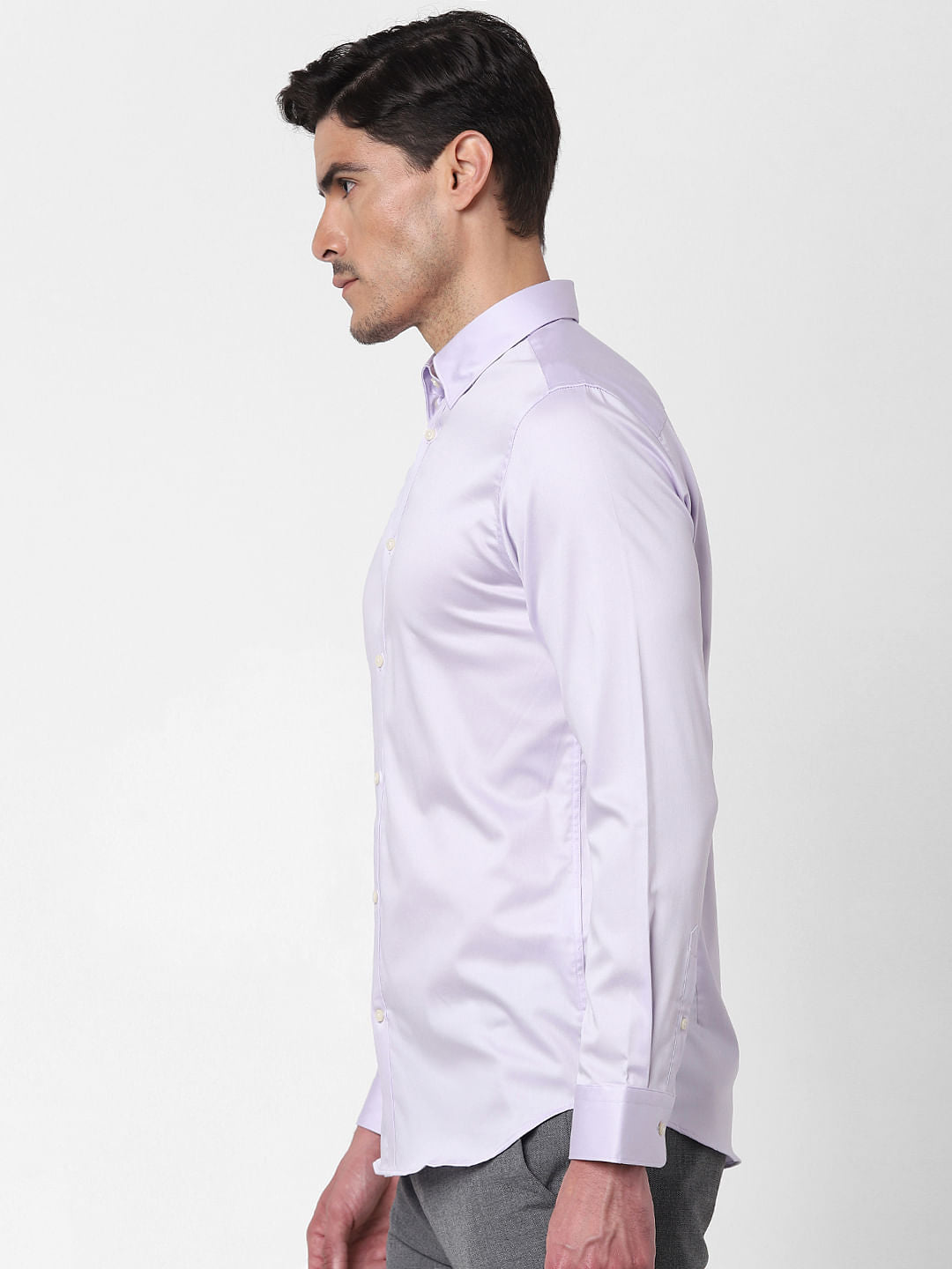 Orchid Ice Full Sleeves Slim Fit Shirt