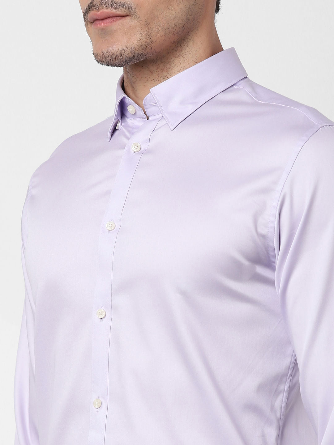 Orchid Ice Full Sleeves Slim Fit Shirt