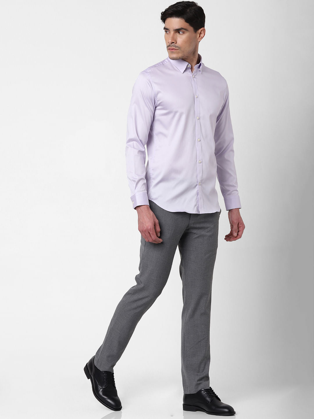 Orchid Ice Full Sleeves Slim Fit Shirt