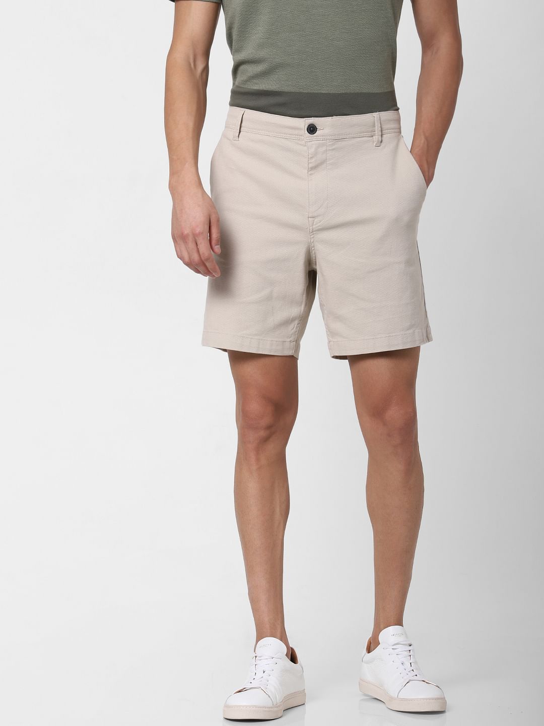 Beige Chino Shorts