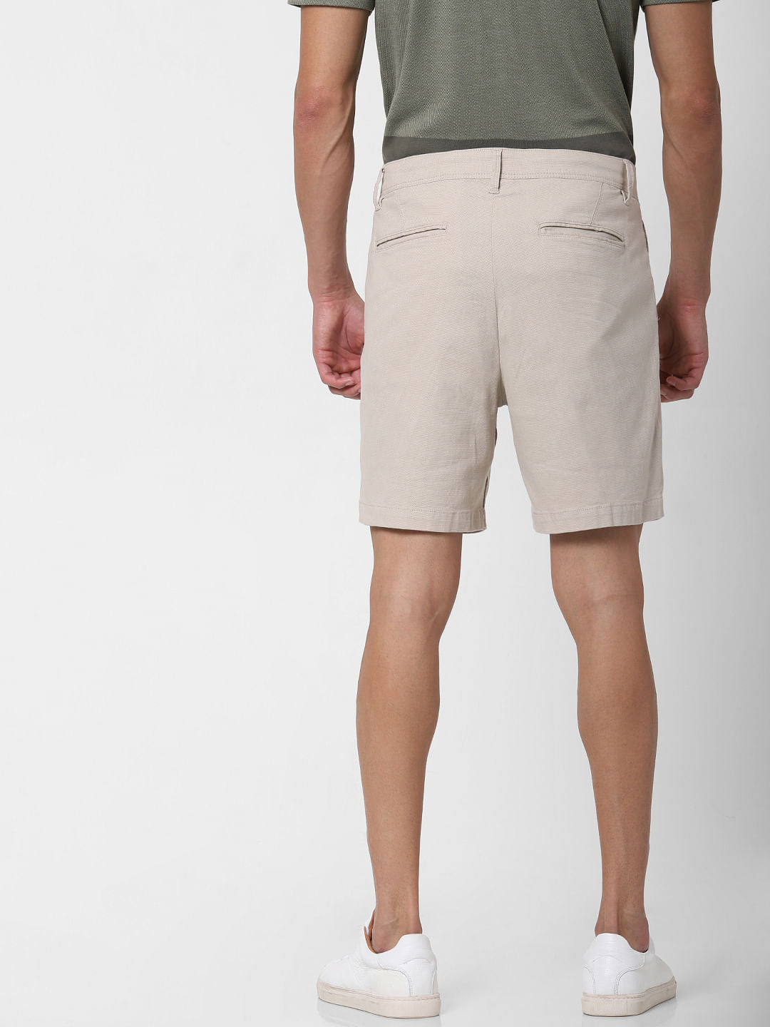 Beige Chino Shorts
