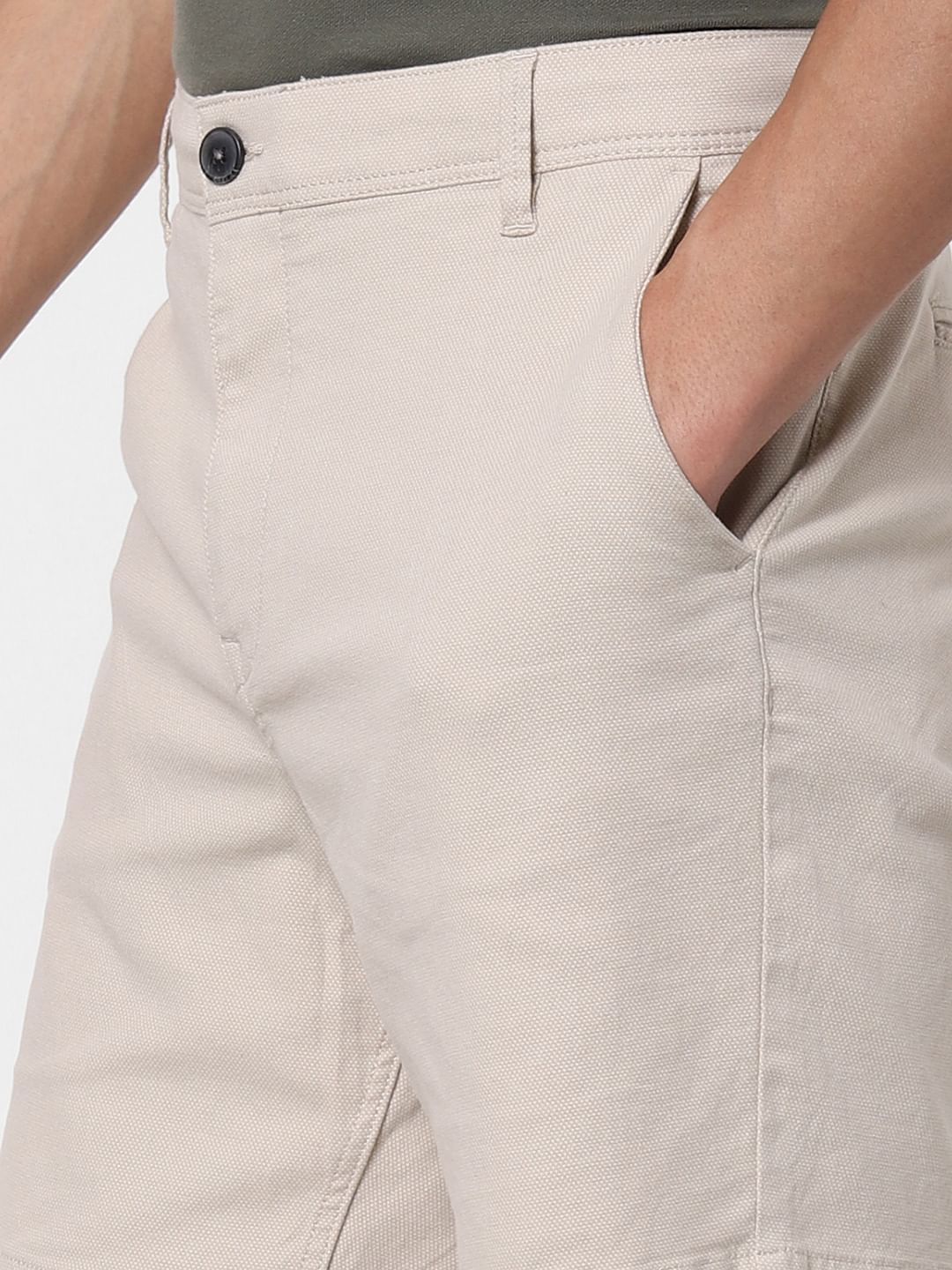 Beige Chino Shorts