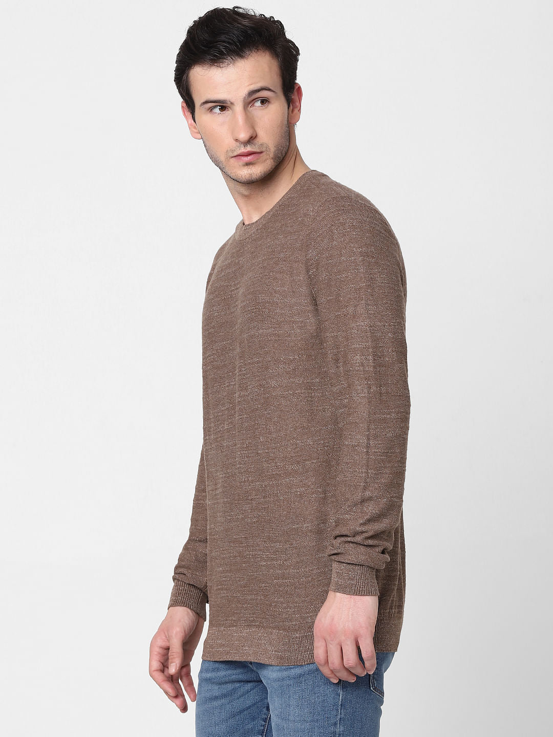 Brown Knit Pullover