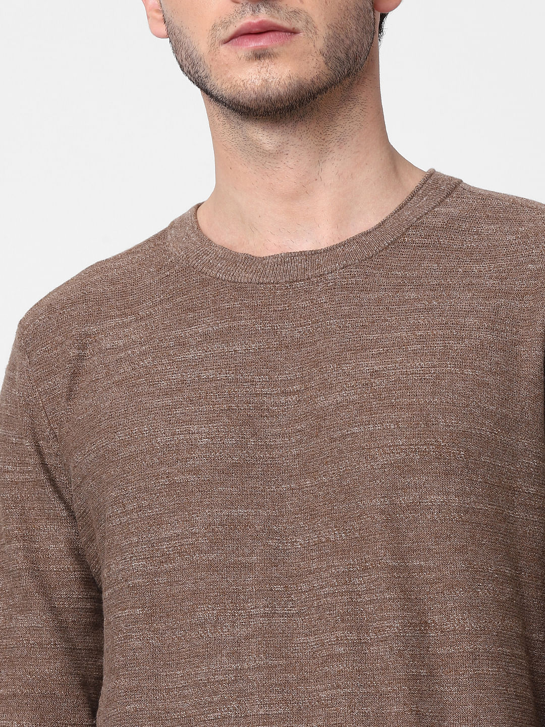 Brown Knit Pullover