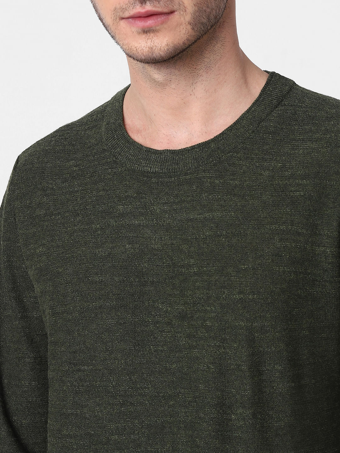 Dark Green Knit Pullover