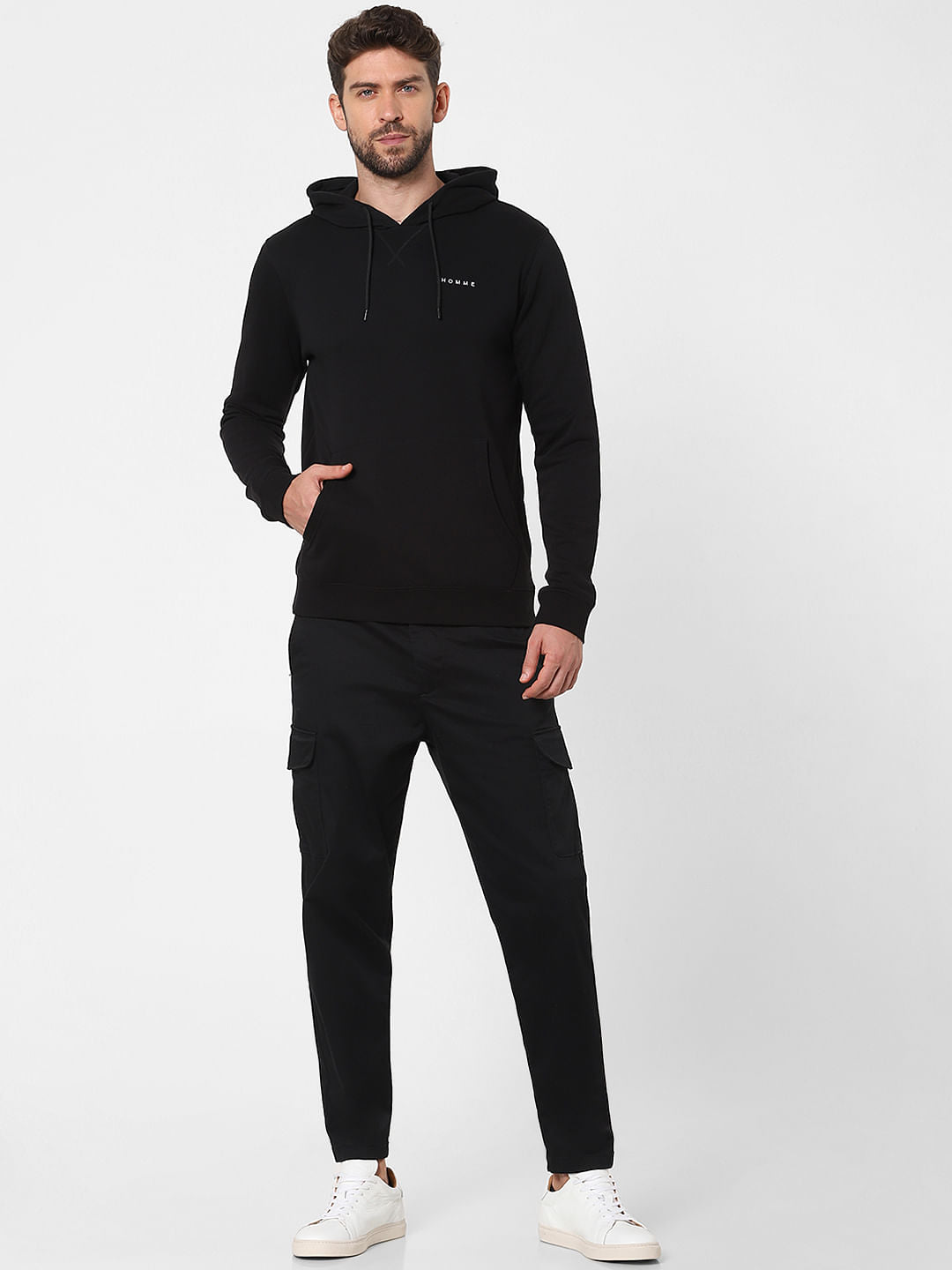 Black Hooded Sweatshirt