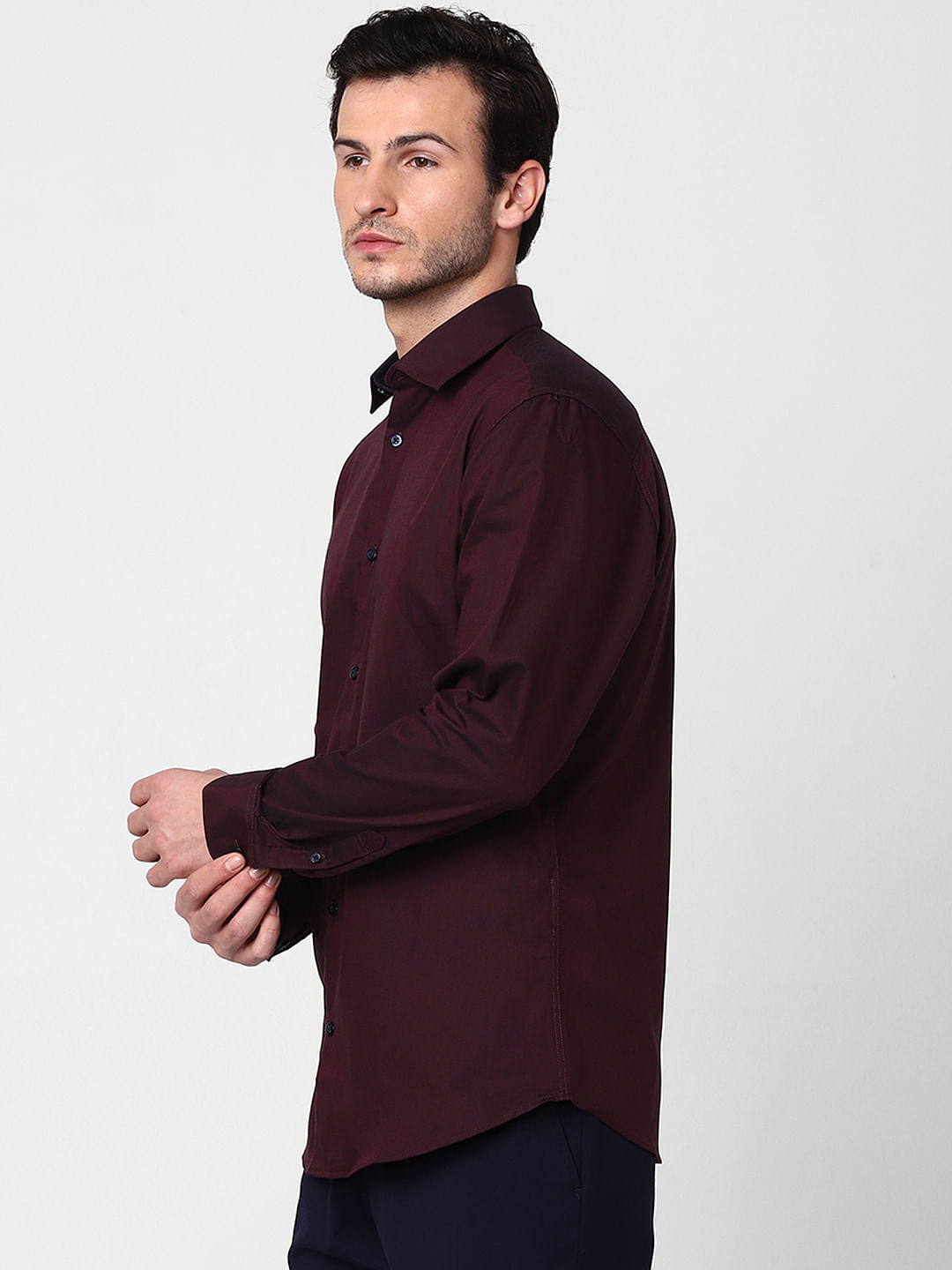 Maroon Full Sleeves Shirt