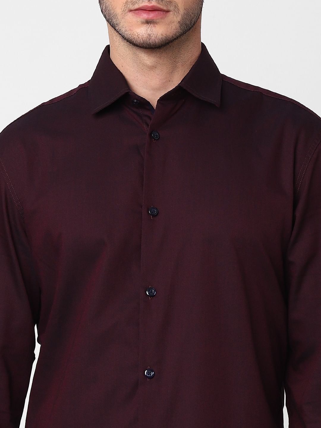 Maroon Full Sleeves Shirt