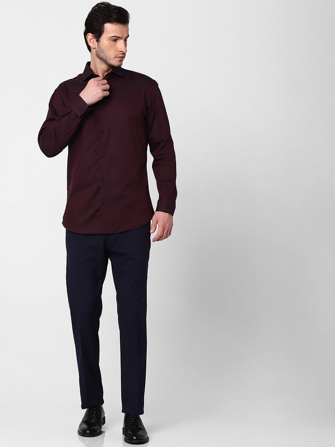 Maroon Full Sleeves Shirt