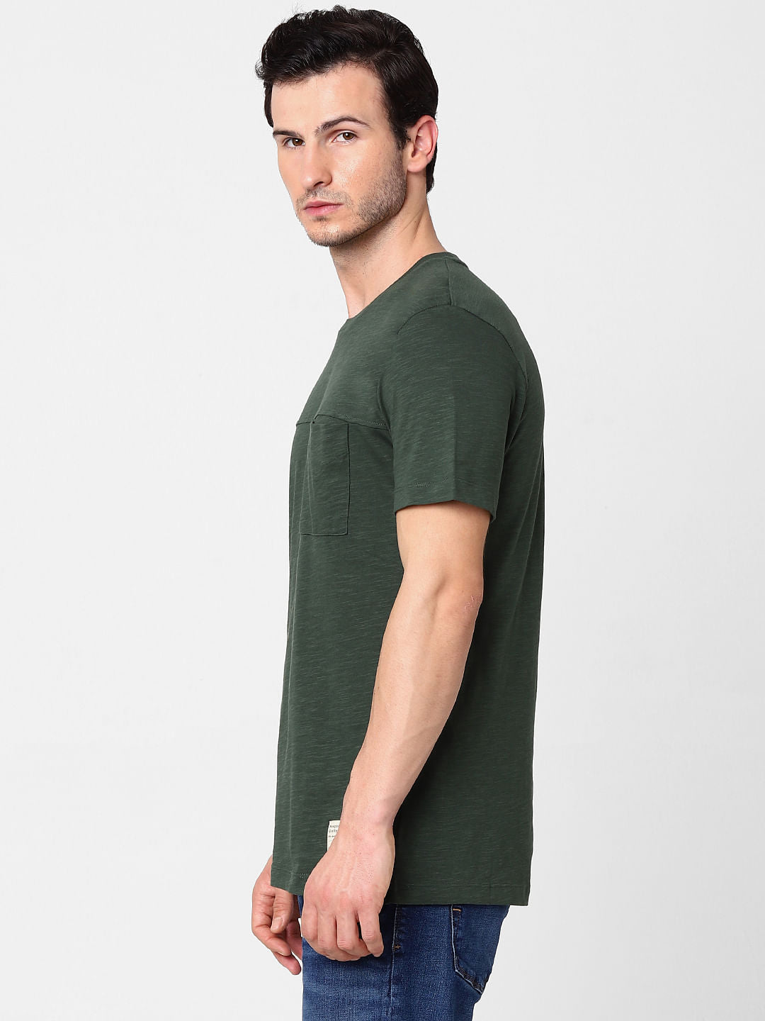 Green Crew Neck T-Shirt