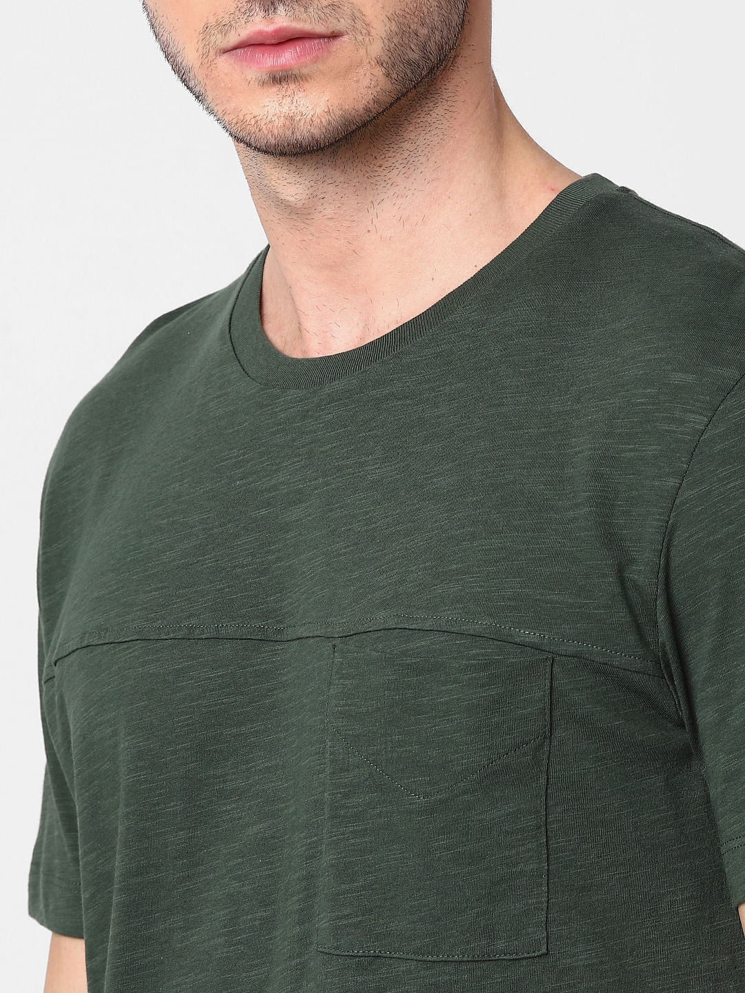 Green Crew Neck T-Shirt
