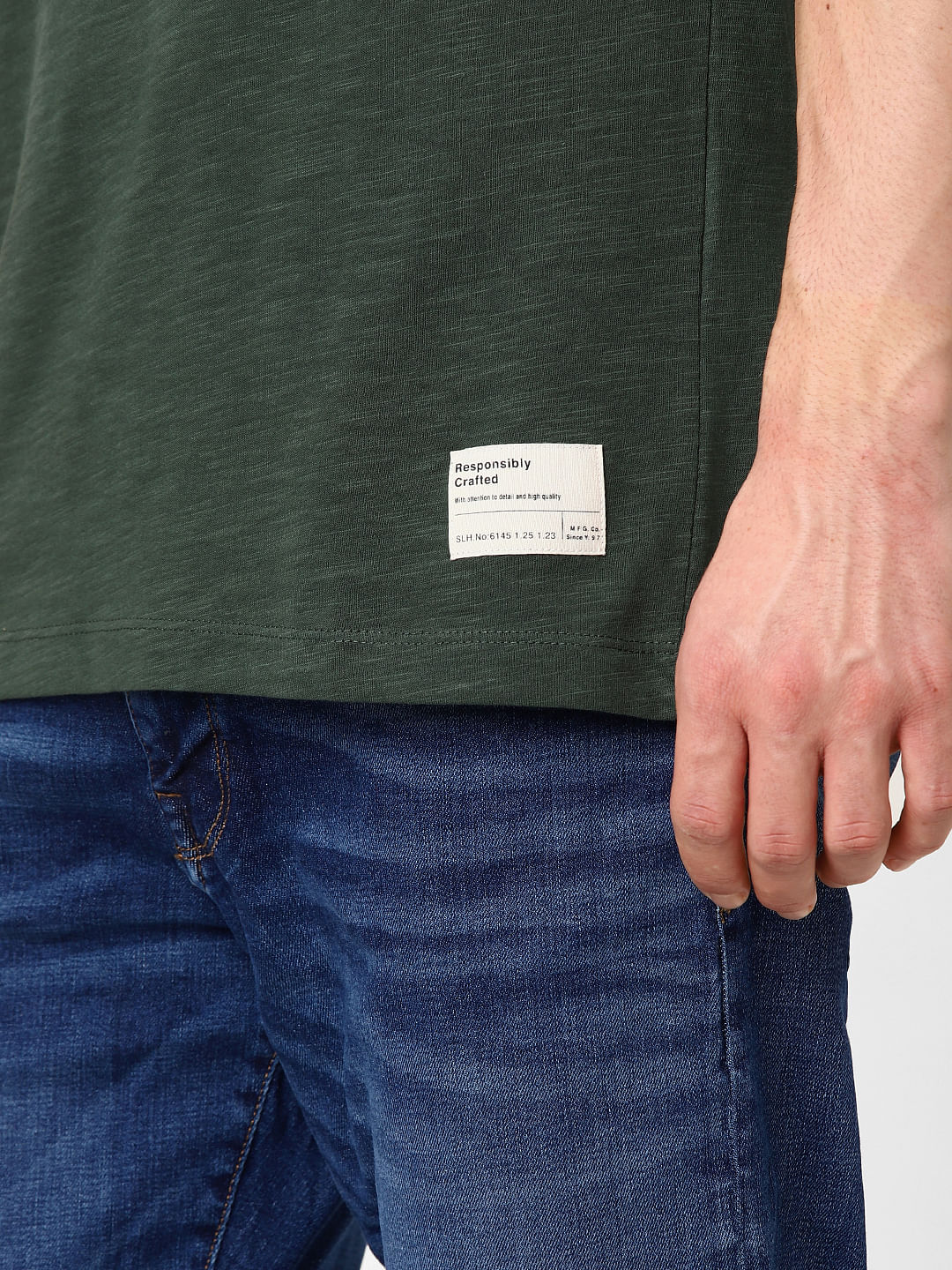 Green Crew Neck T-Shirt