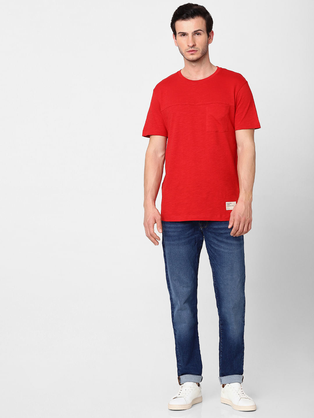 Orange Crew Neck T-Shirt