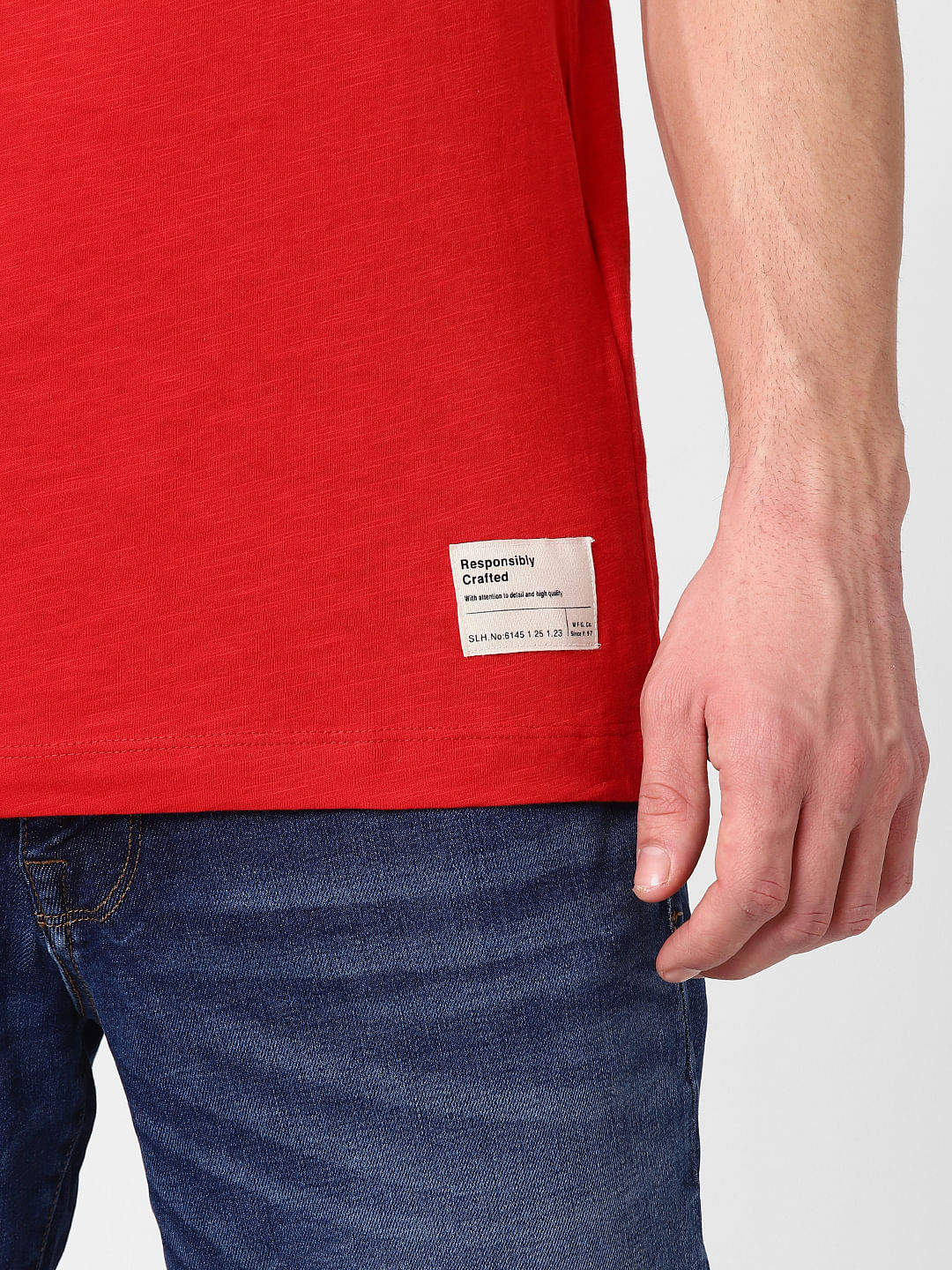 Orange Crew Neck T-Shirt
